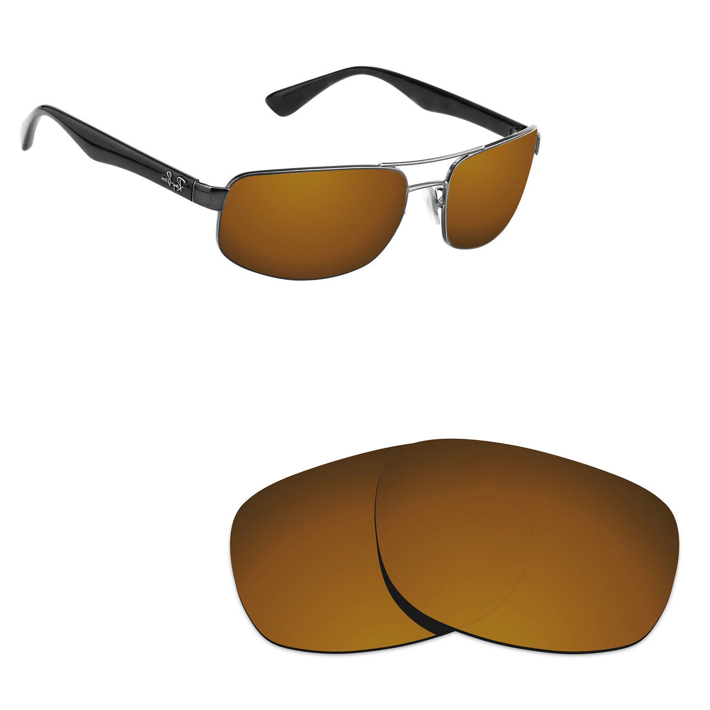 Hawkry Polarized Replacement Lenses for - RayBan-RB3445-61 Sunglass - Multiple