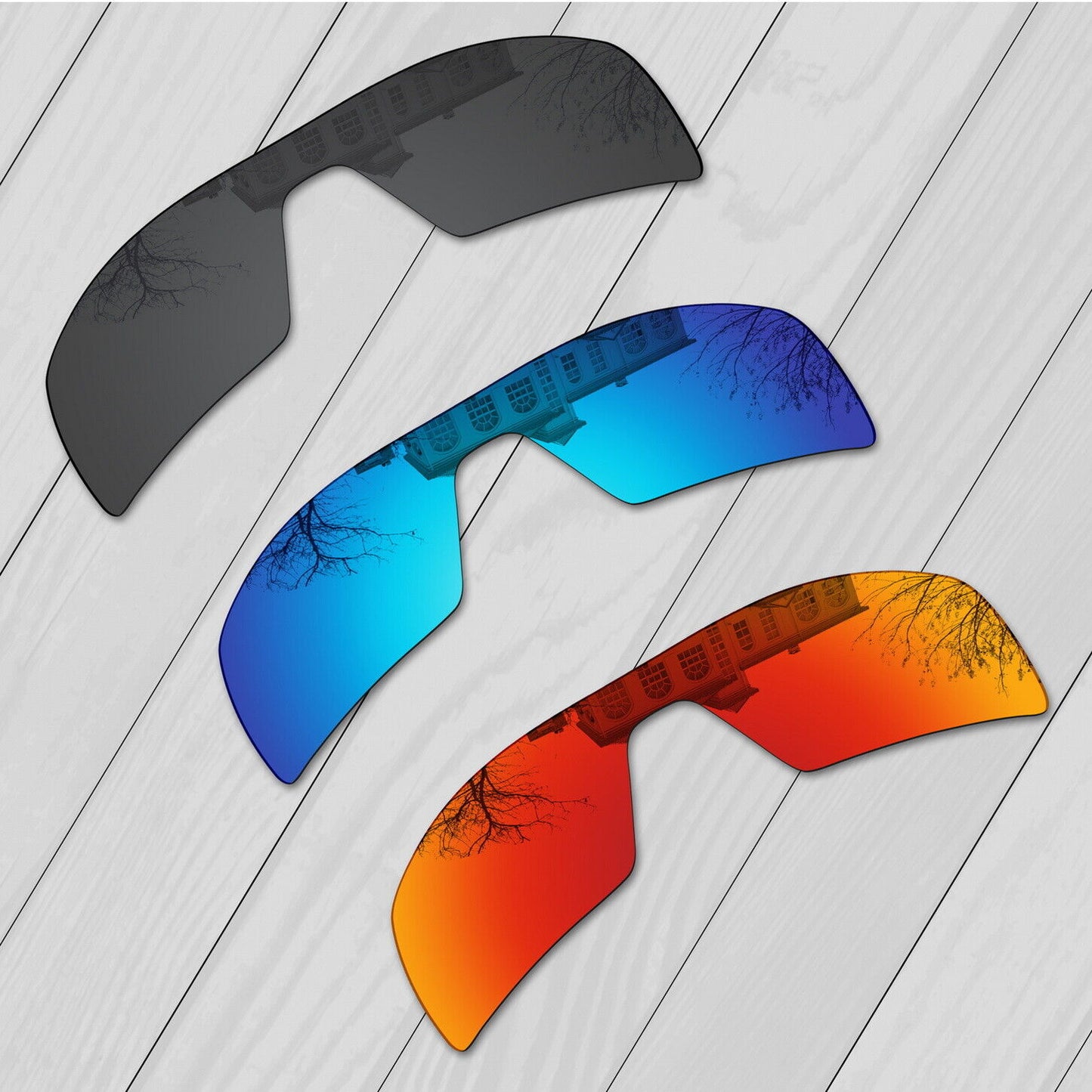 POLARIZED Replacement Lenses For-Oakley Oil Rig Sunglasses Anti-Scratch