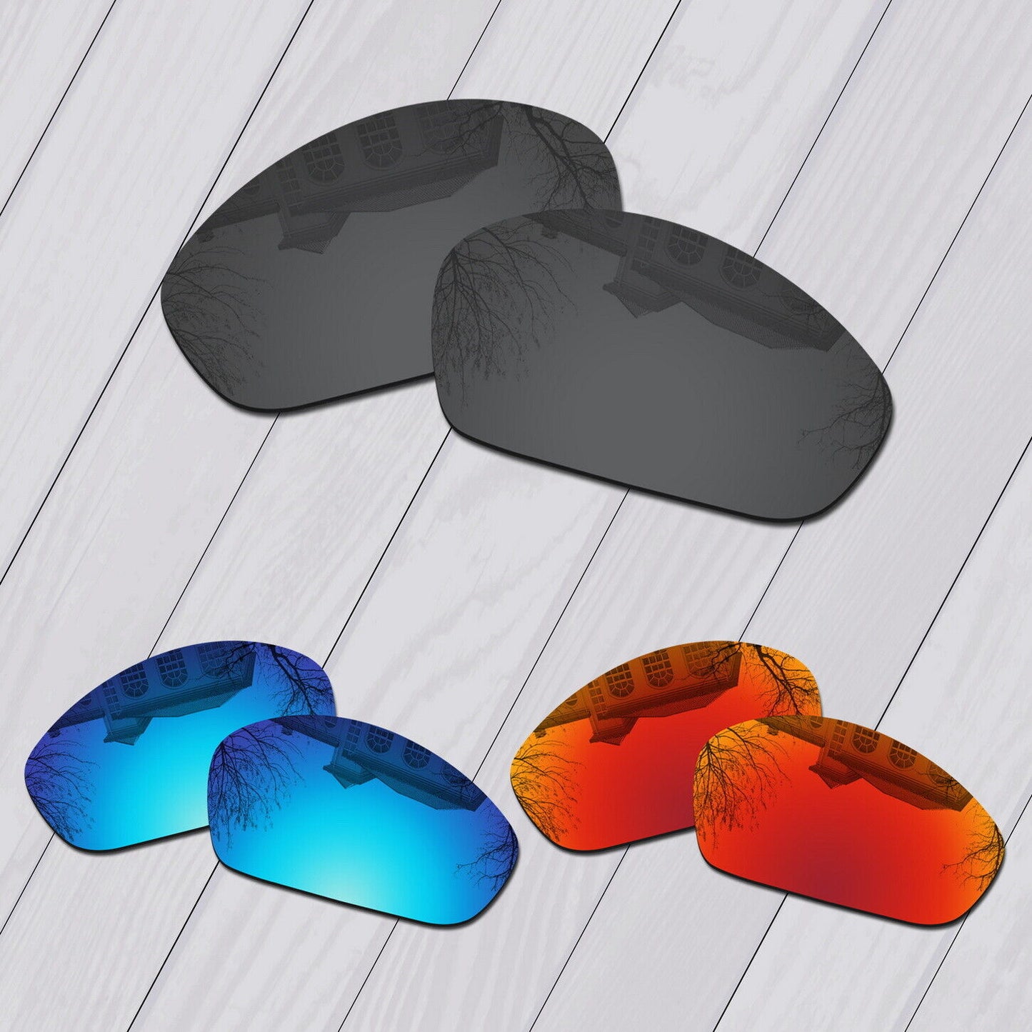 POLARIZED Replacement Lenses For-Oakley Monster Dog Sunglasses Anti-Scratch