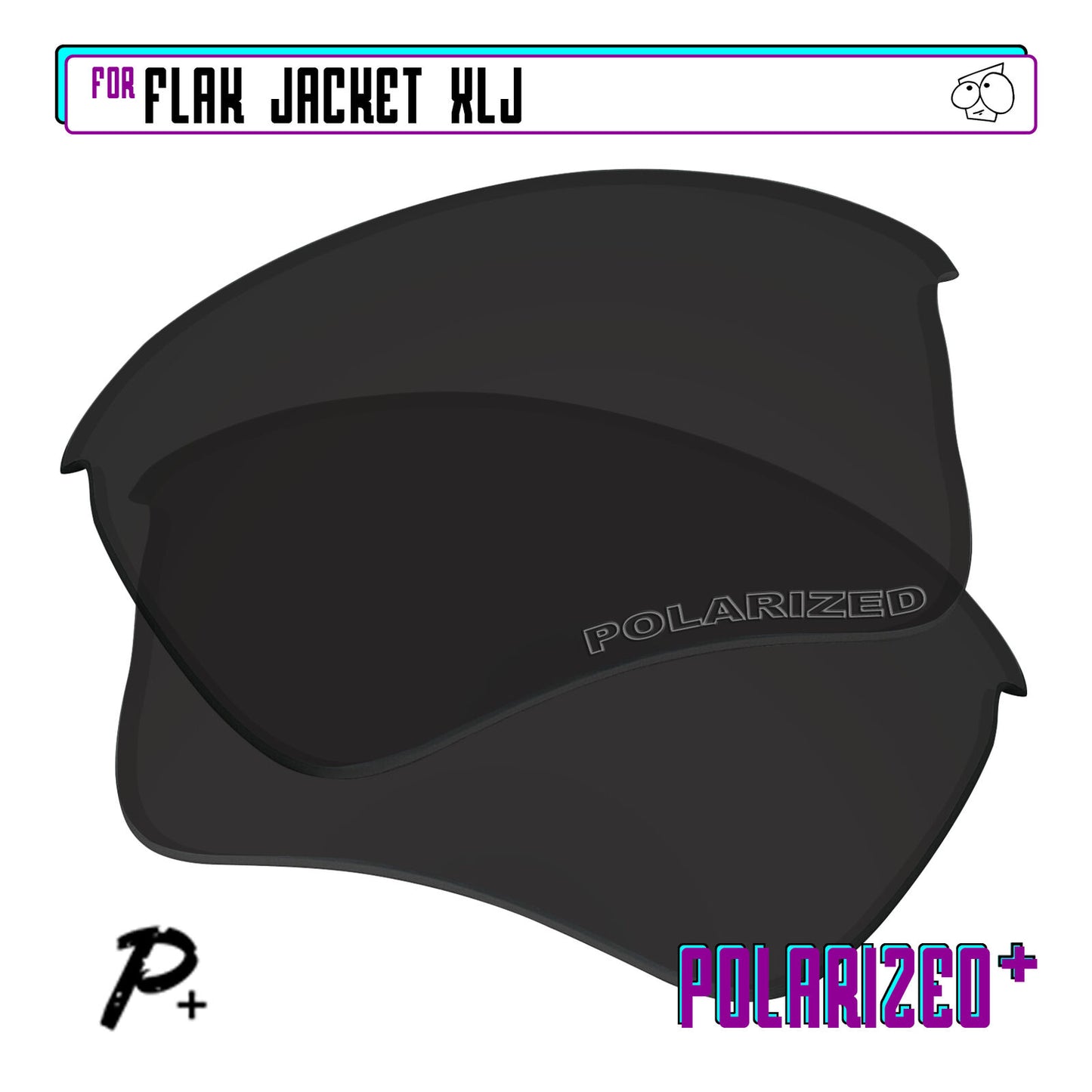 POLARIZED+ Replacement Lens For-Oakley Flak Jacket XLJ Sunglass Anti-Scratch