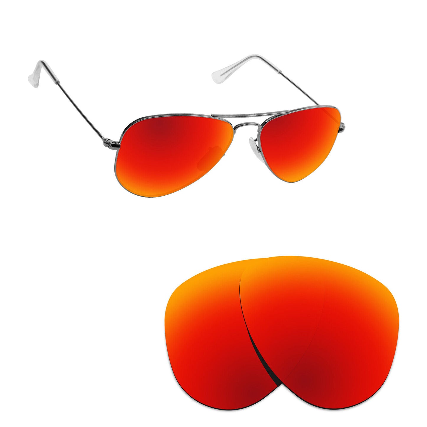 Hawkry Polarized Replacement Lenses for - RayBan-RB3044-52 Sunglass - Multiple