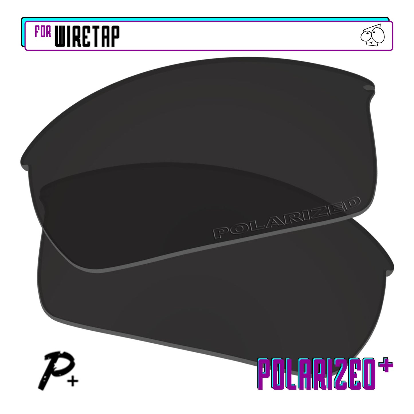 POLARIZED+ Replacement Lens For-Oakley WireTap Sunglass Anti-Scratch