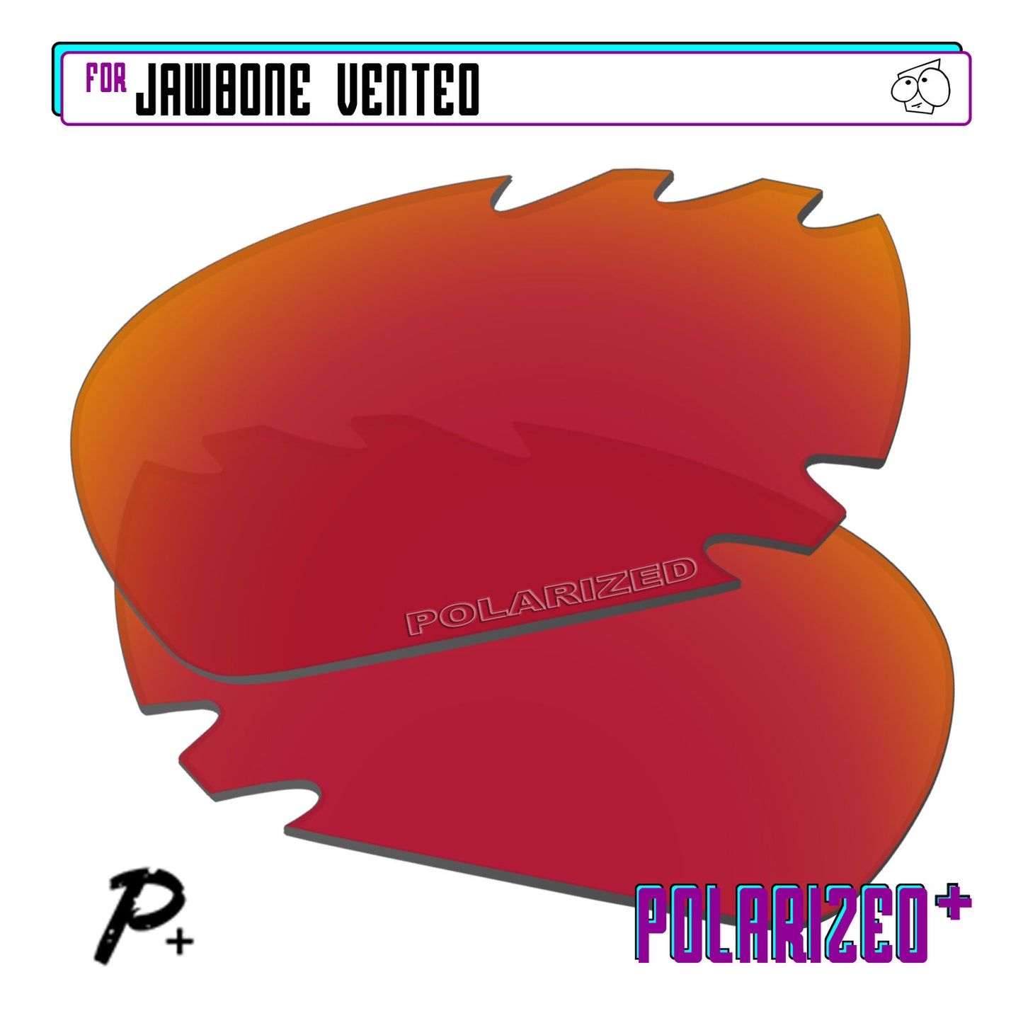 POLARIZED+ Replacement Lens For-Oakley Jawbone Vented Sunglass Anti-Scratch