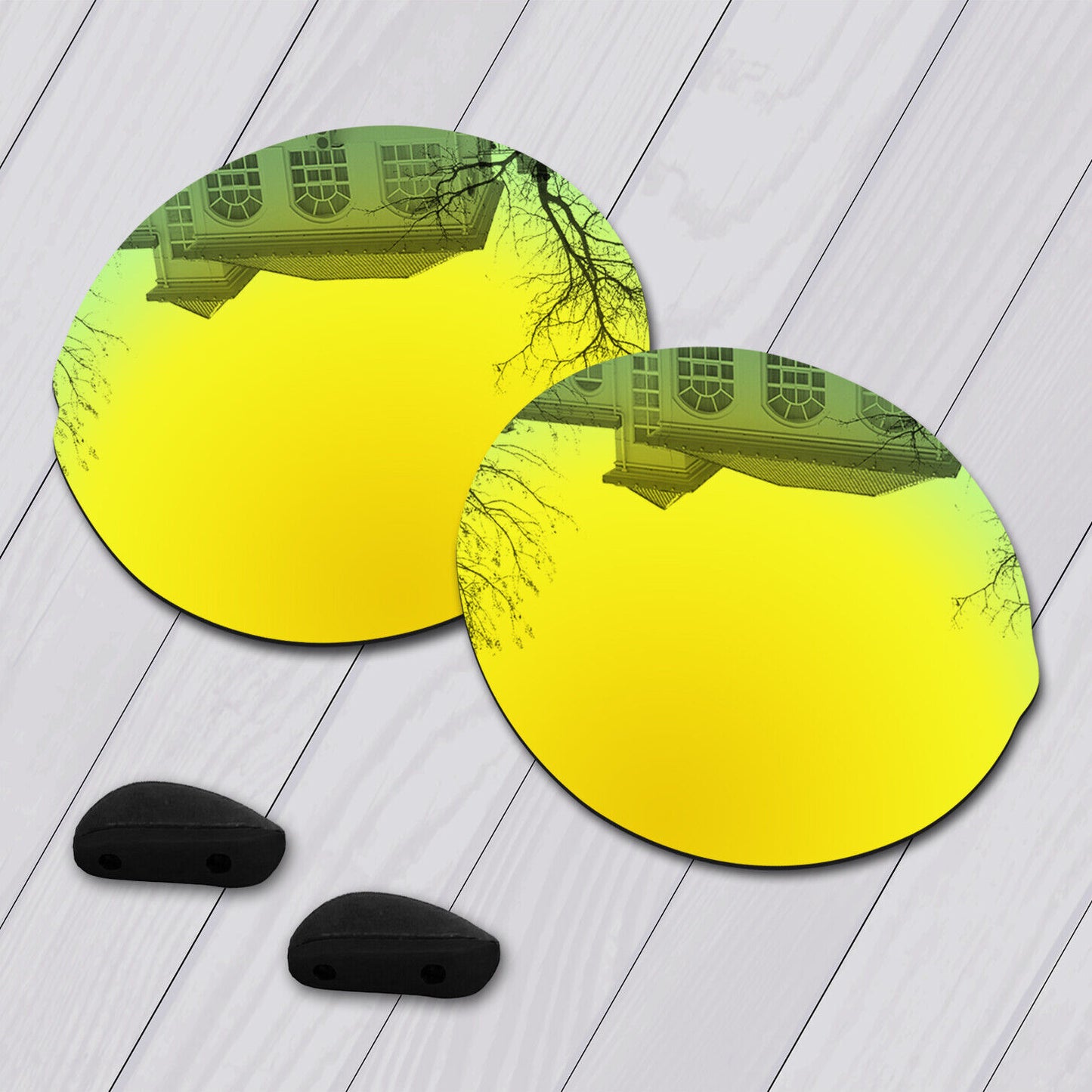 POLARIZED Replacement Lenses & Nose pad For-Oakley Madman OO6019 Anti-Scratch