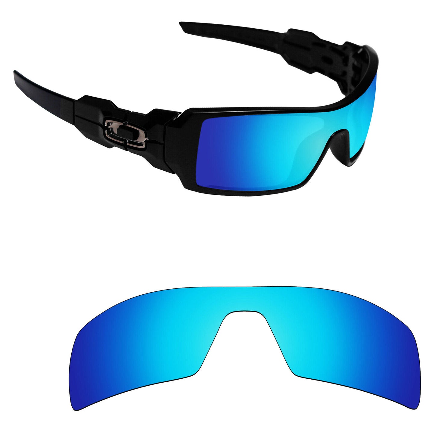 Hawkry Polarized Replacement Lenses for-Oakley Oil Rig Sunglass - Options