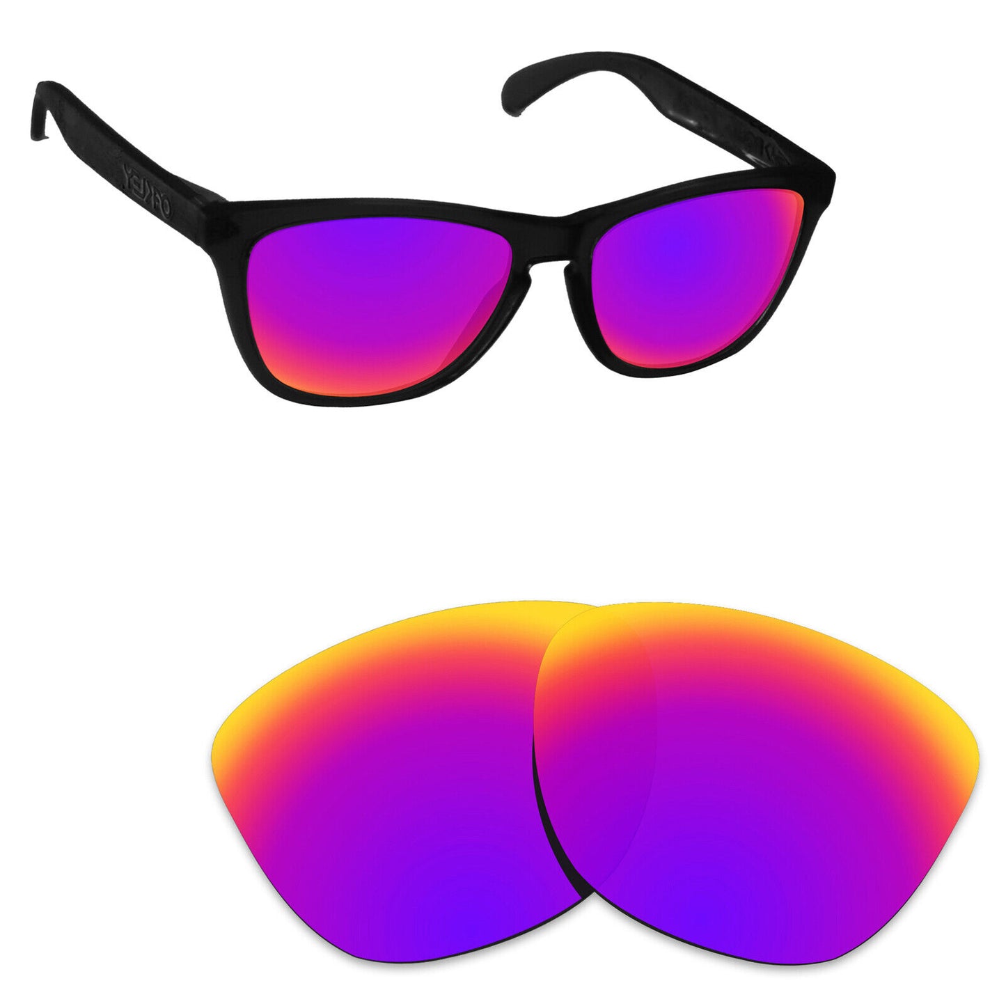Hawkry Polarized Replacement Lenses for-Oakley Frogskins LX OO2043 - Options
