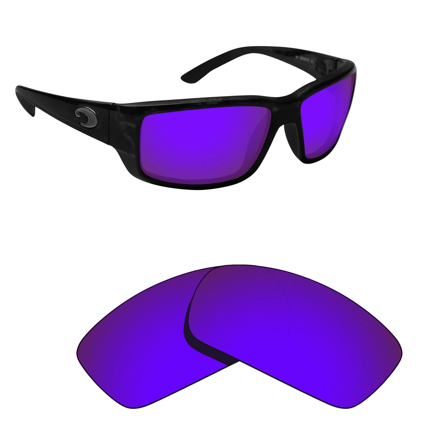 Hawkry Polarized Replacement Lenses for-Costa Fantail Sunglass - Multiple