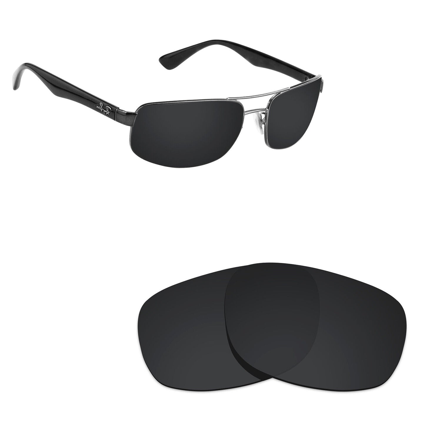 Hawkry Polarized Replacement Lenses for - RayBan-RB3445-61 Sunglass - Multiple