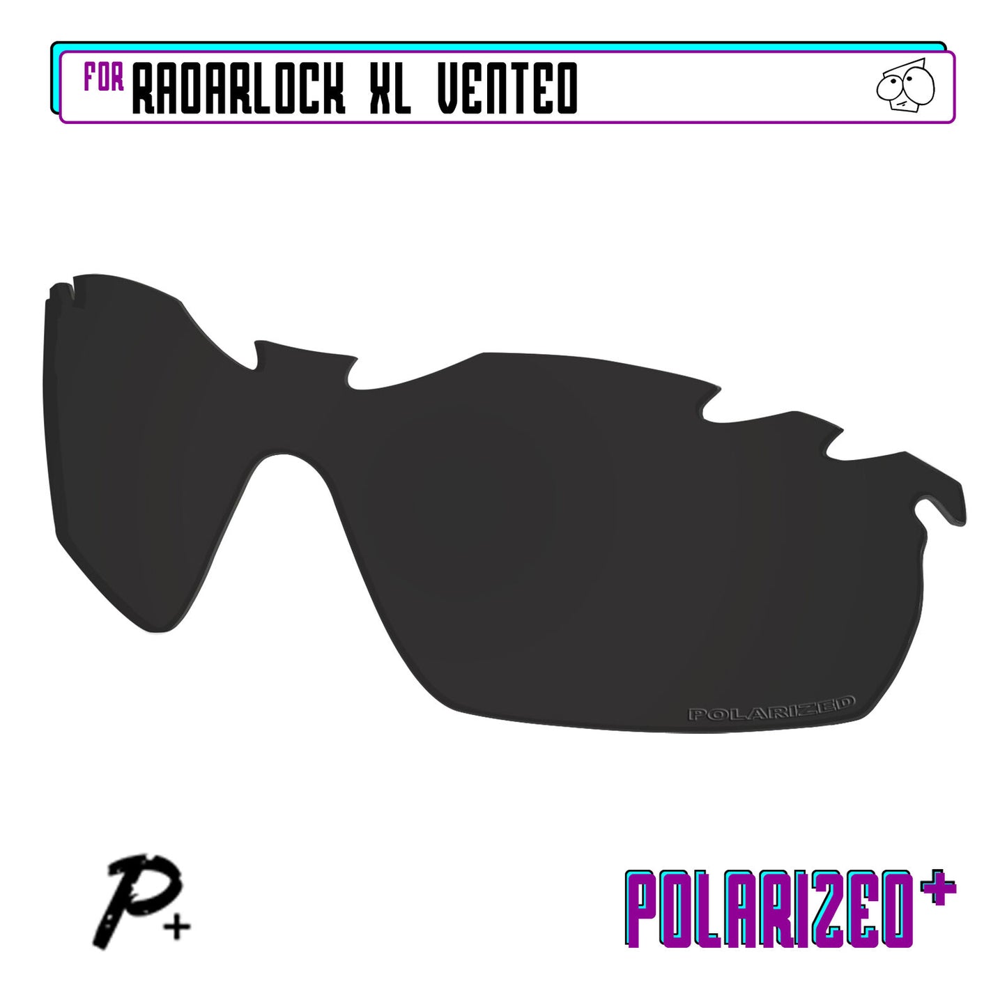 POLARIZED+ Replacement Lens For-Oakley RadarLock XL Vented Sunglass Anti-Scratch