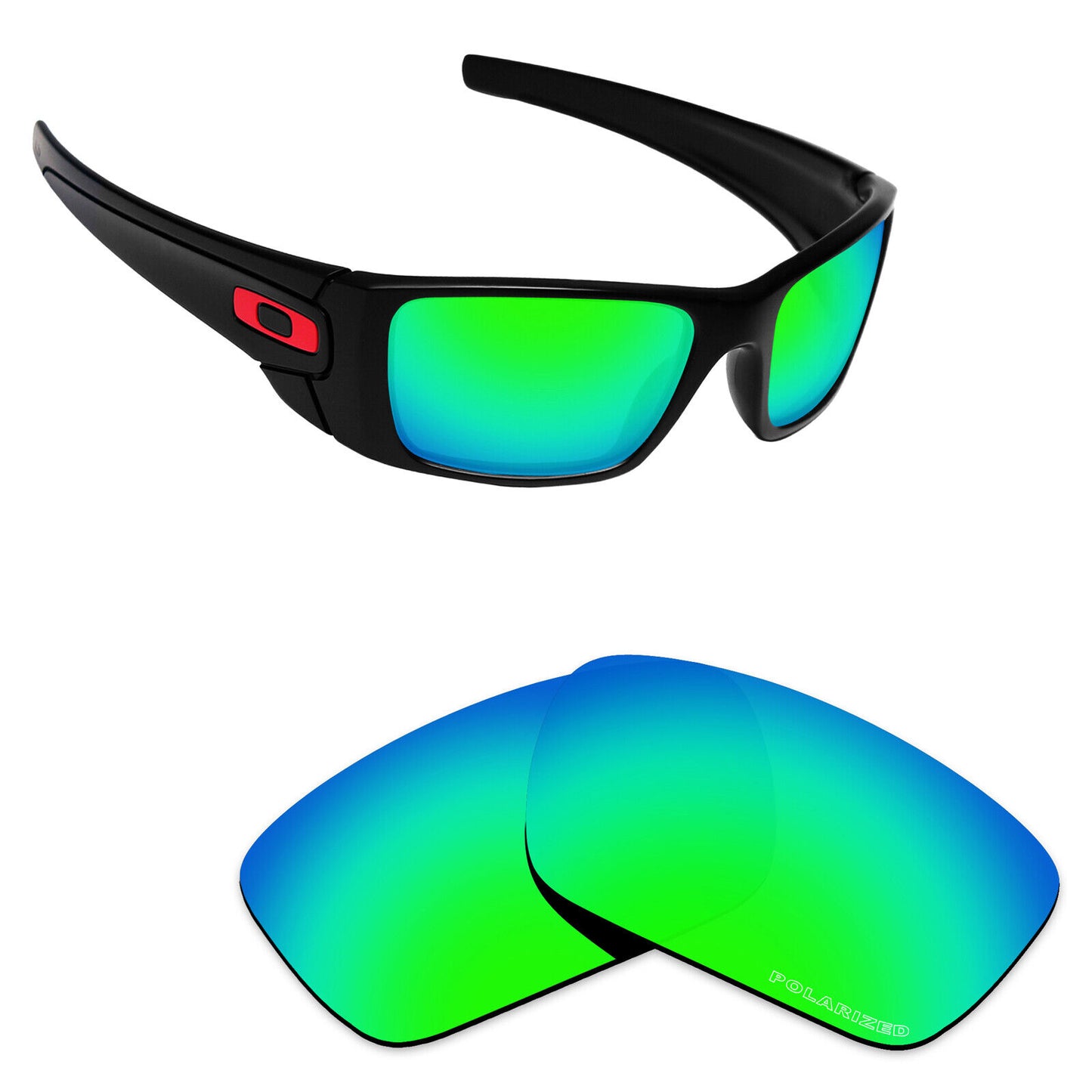 Hawkry Polarized Replacement Lenses for-Oakley Fuel Cell OO9096 - Options