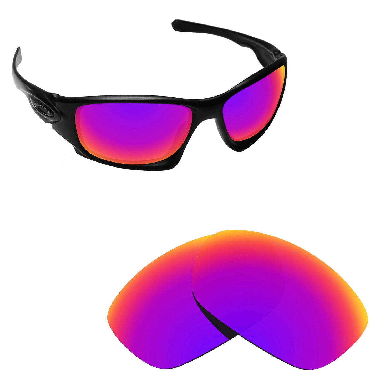 Hawkry Polarized Replacement Lenses for-Oakley Ten OO9128 Sunglass - Options