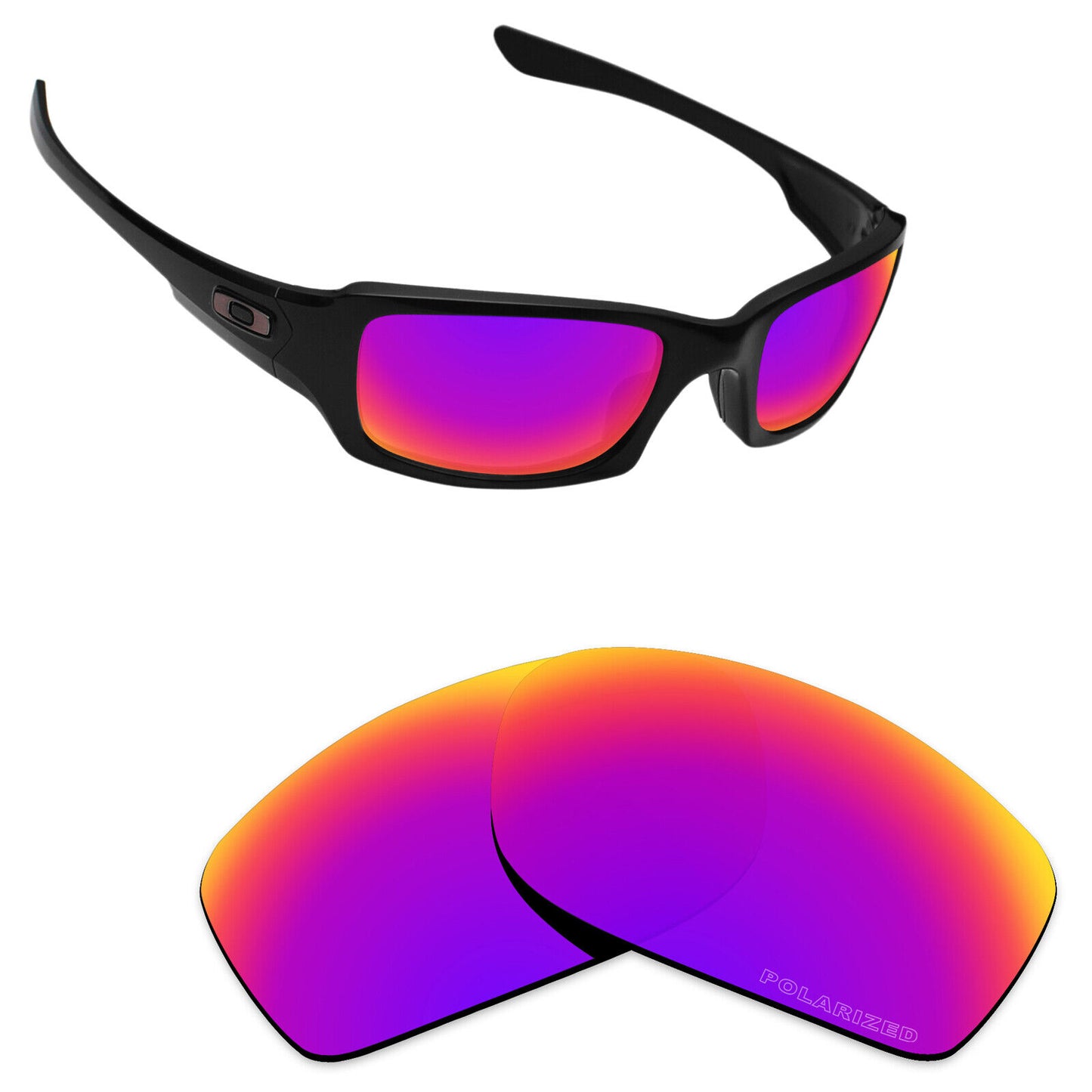 Hawkry Polarized Replacement Lenses for-Oakley Fives Squared Sunglass - Options