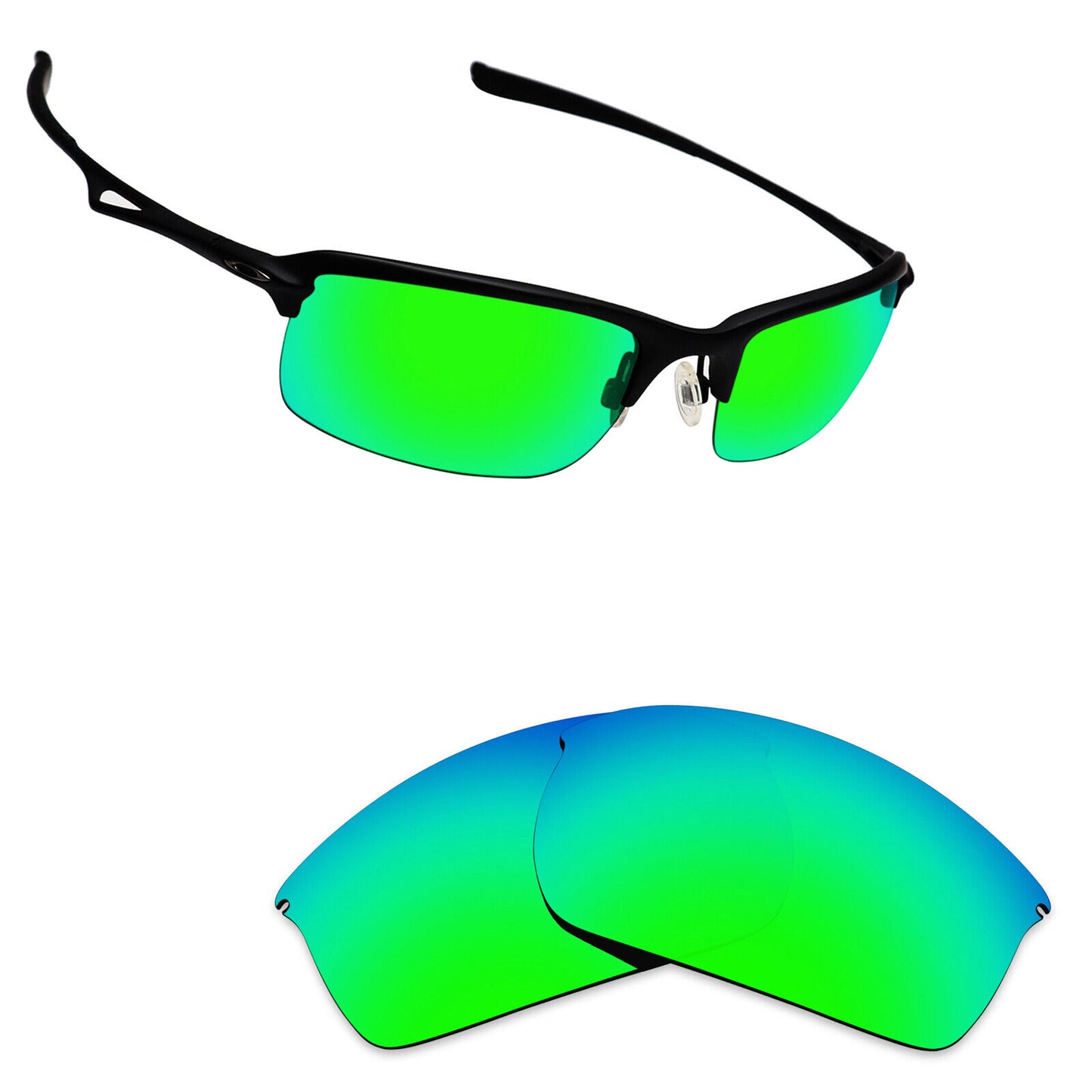 Hawkry Polarized Replacement Lenses for-Oakley Wiretap Sunglass - Multiple