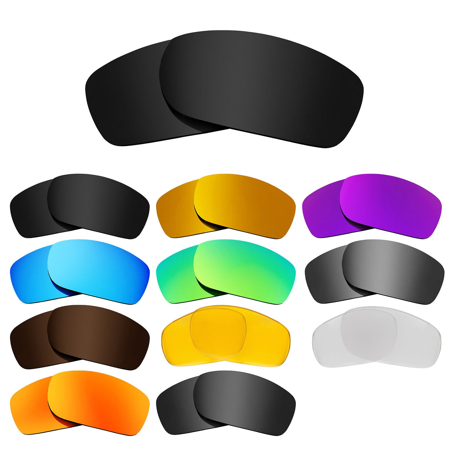 LenSwitch Replacement Lenses for Oakley Fives 3.0 Sunglasses Multi-Color