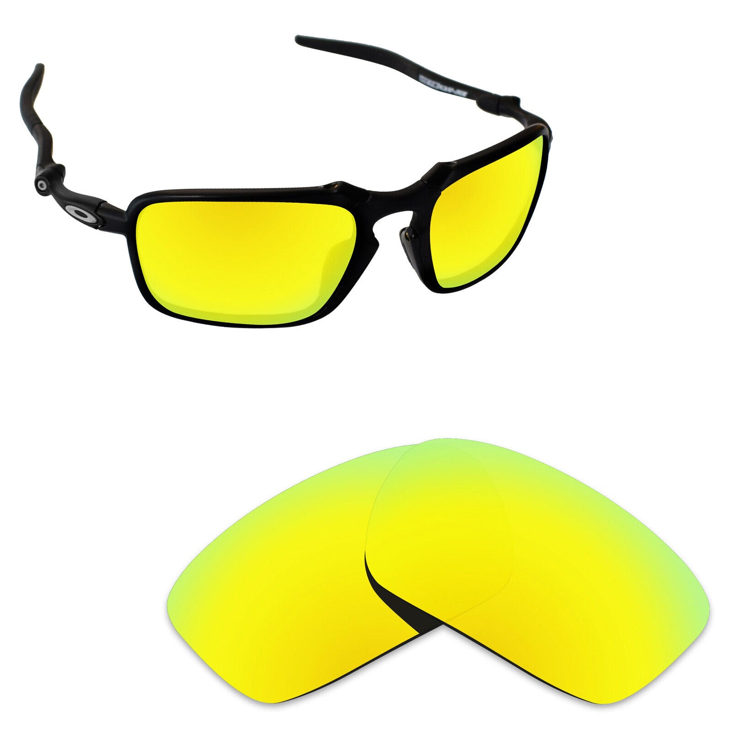 Hawkry Polarized Replacement Lenses for-Oakley Badman OO6020 Sunglass - Multiple