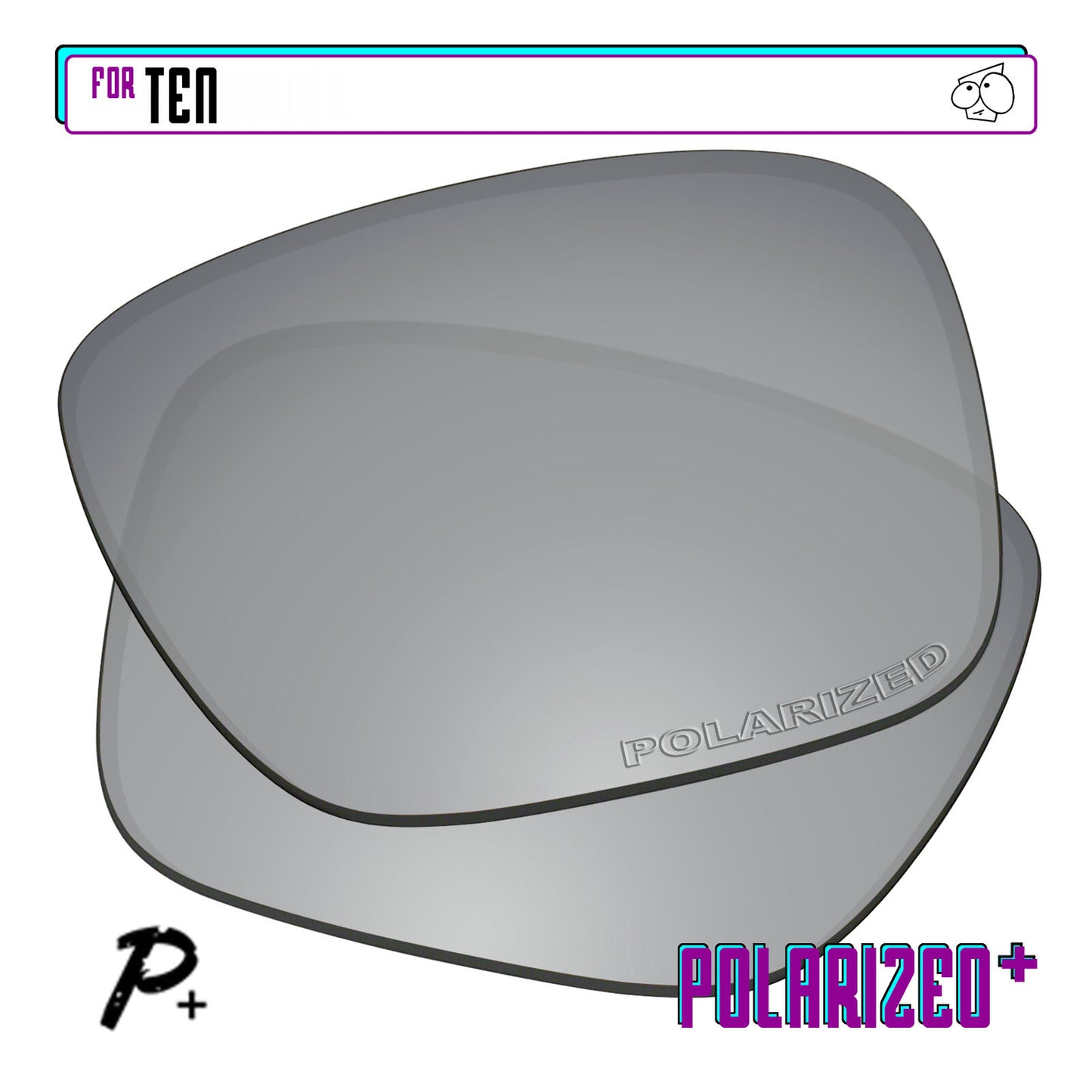 POLARIZED+ Replacement Lens For-Oakley Ten Sunglass Anti-Scratch