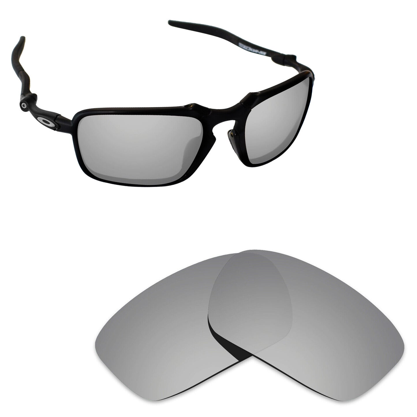 Hawkry Polarized Replacement Lenses for-Oakley Badman OO6020 Sunglass - Multiple