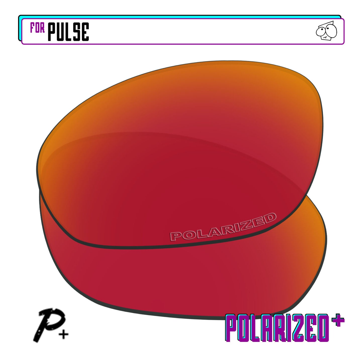 POLARIZED+ Replacement Lens For-Oakley Pulse Sunglass Anti-Scratch