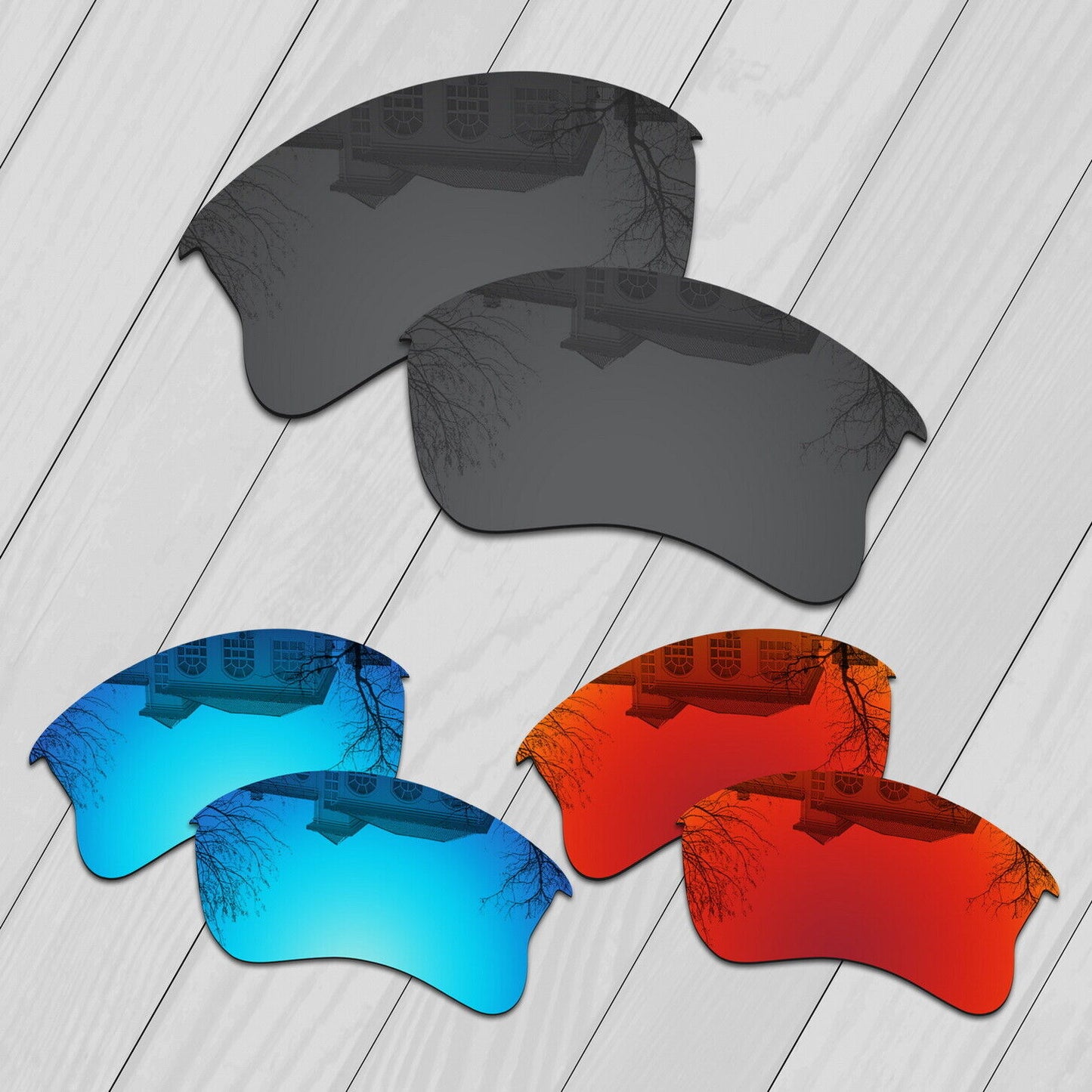POLARIZED Replacement Lenses For-Oakley Half Jacket XLJ Sunglasses Anti-Scratch