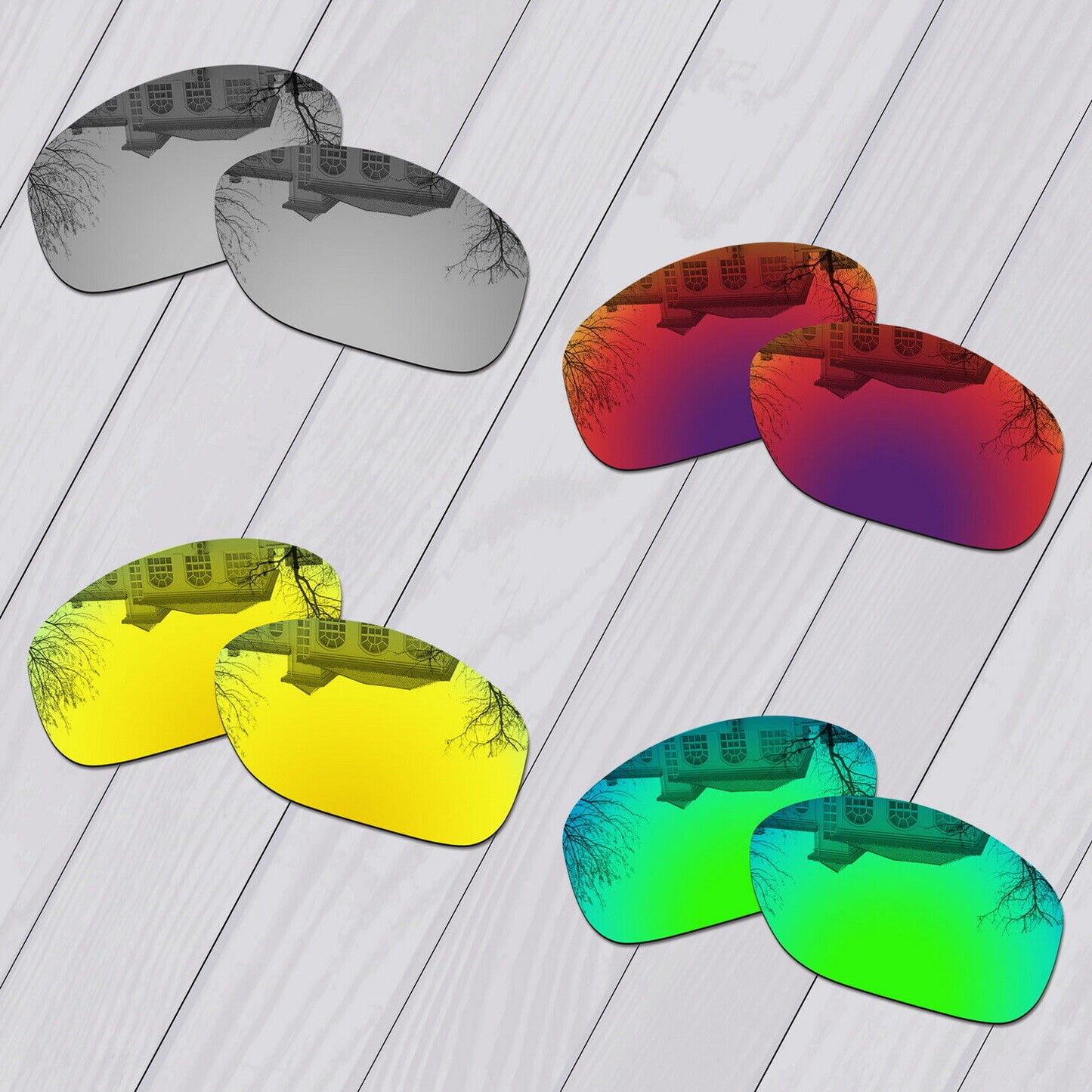 POLARIZED Replacement Lot Lenses For-Oakley Pit Bull OO9127 Anti-Scratch