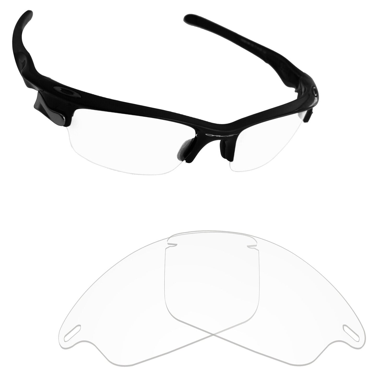 Hawkry Polarized Replacement Lenses for-Oakley Fast Jacket OO9097 - Options
