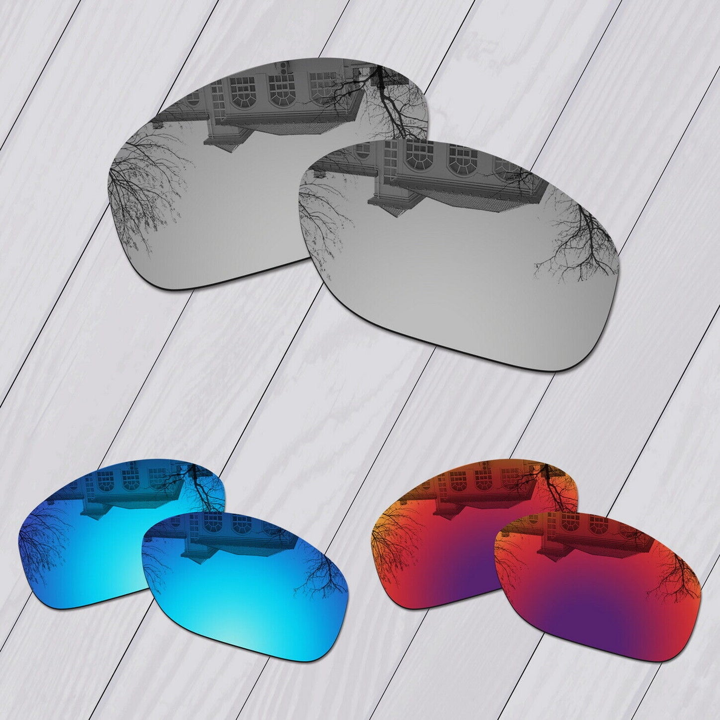 POLARIZED Replacement Lot Lenses For-Oakley Pit Bull OO9127 Anti-Scratch