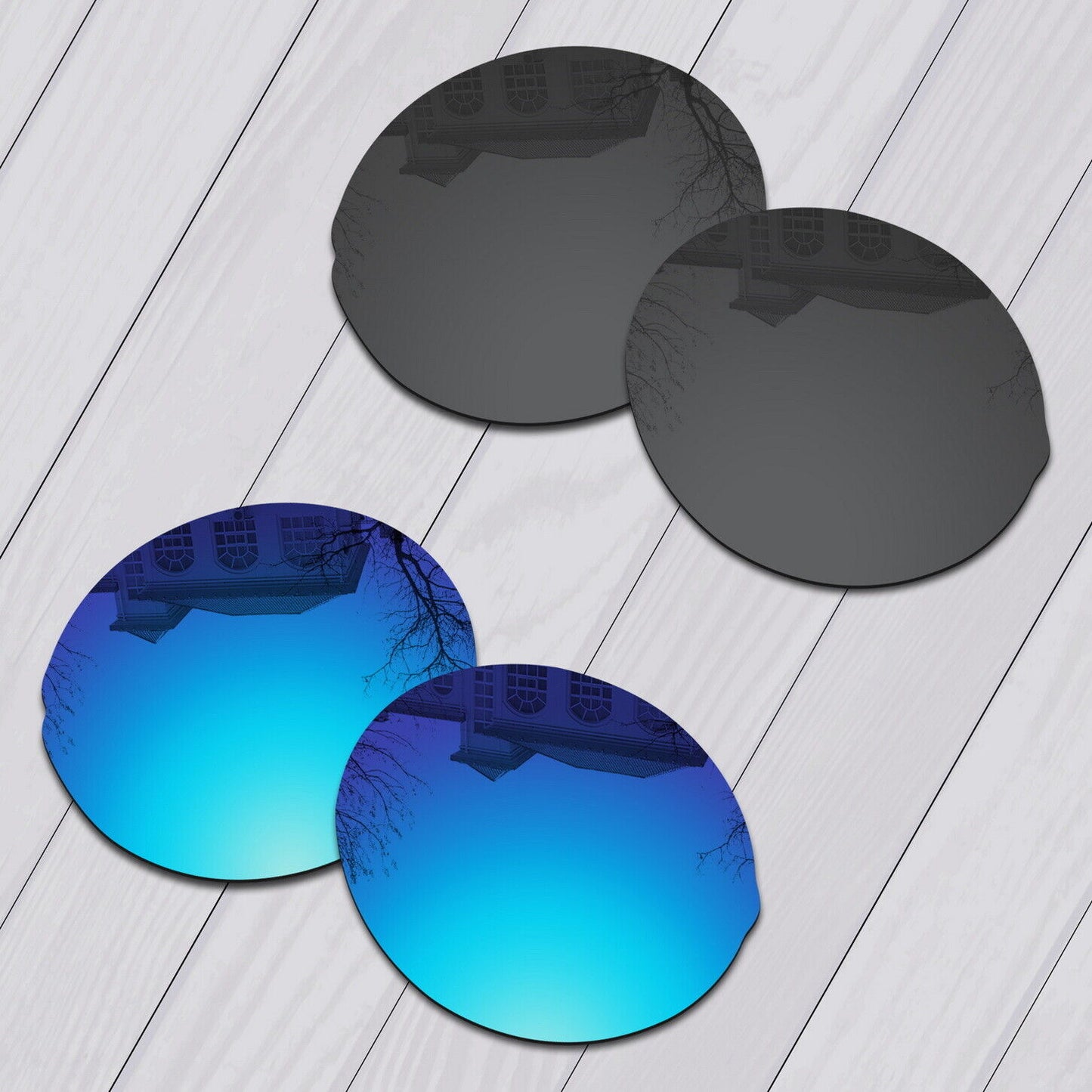 POLARIZED Replacement Lenses & Nose pad For-Oakley Madman OO6019 Anti-Scratch