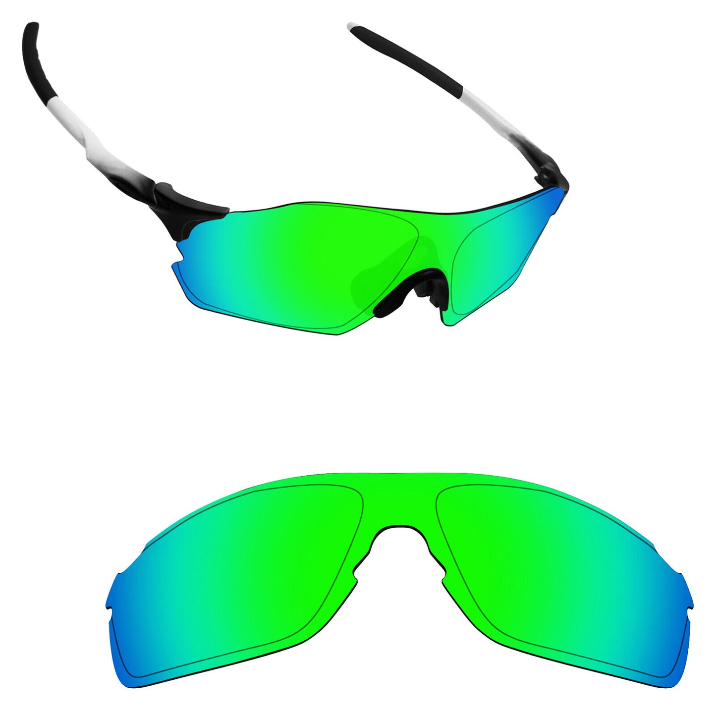 Hawkry Polarized Replacement Lenses for-Oakley EVZero Pitch OO9383 - Multiple