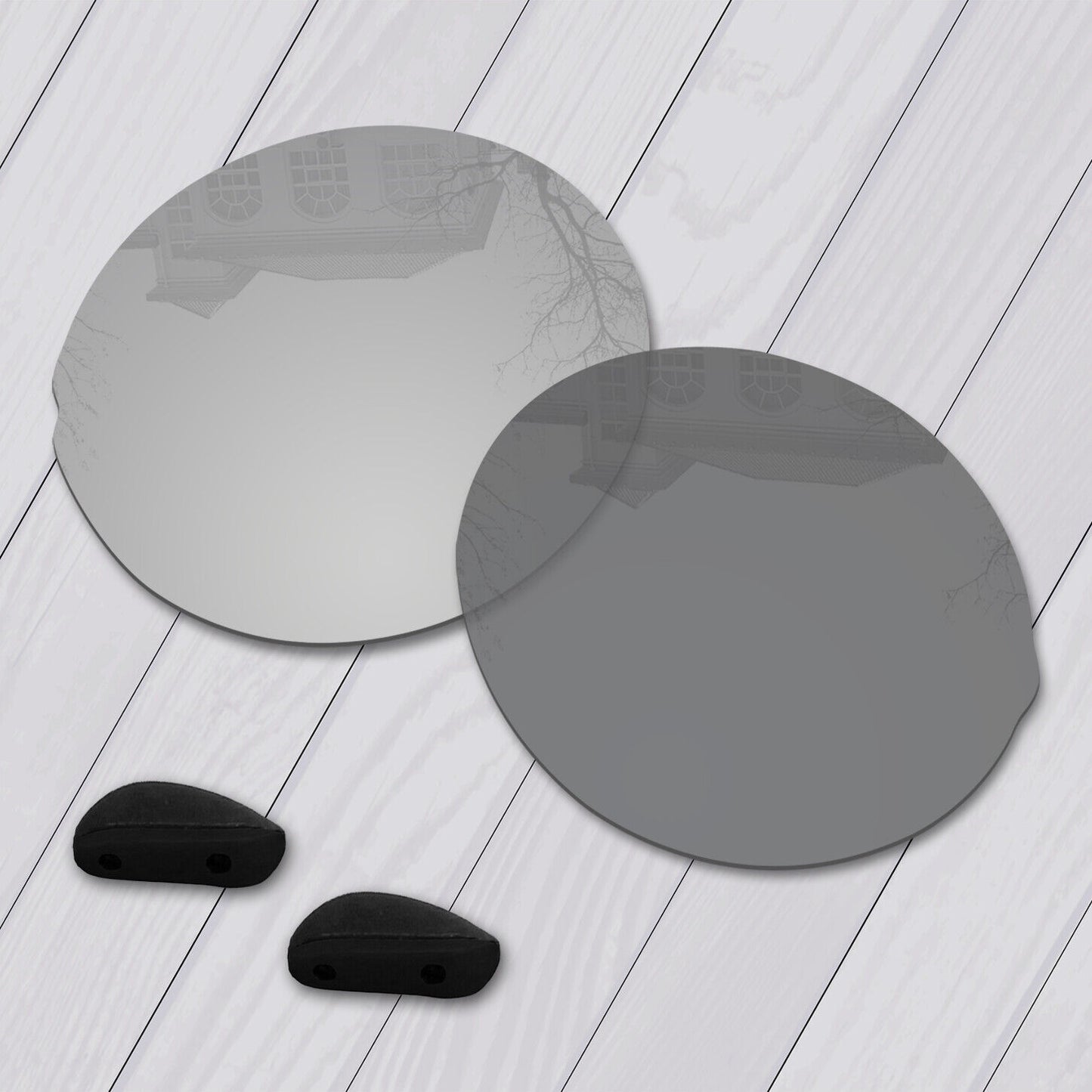 POLARIZED Replacement Lenses & Nose pad For-Oakley Madman OO6019 Anti-Scratch