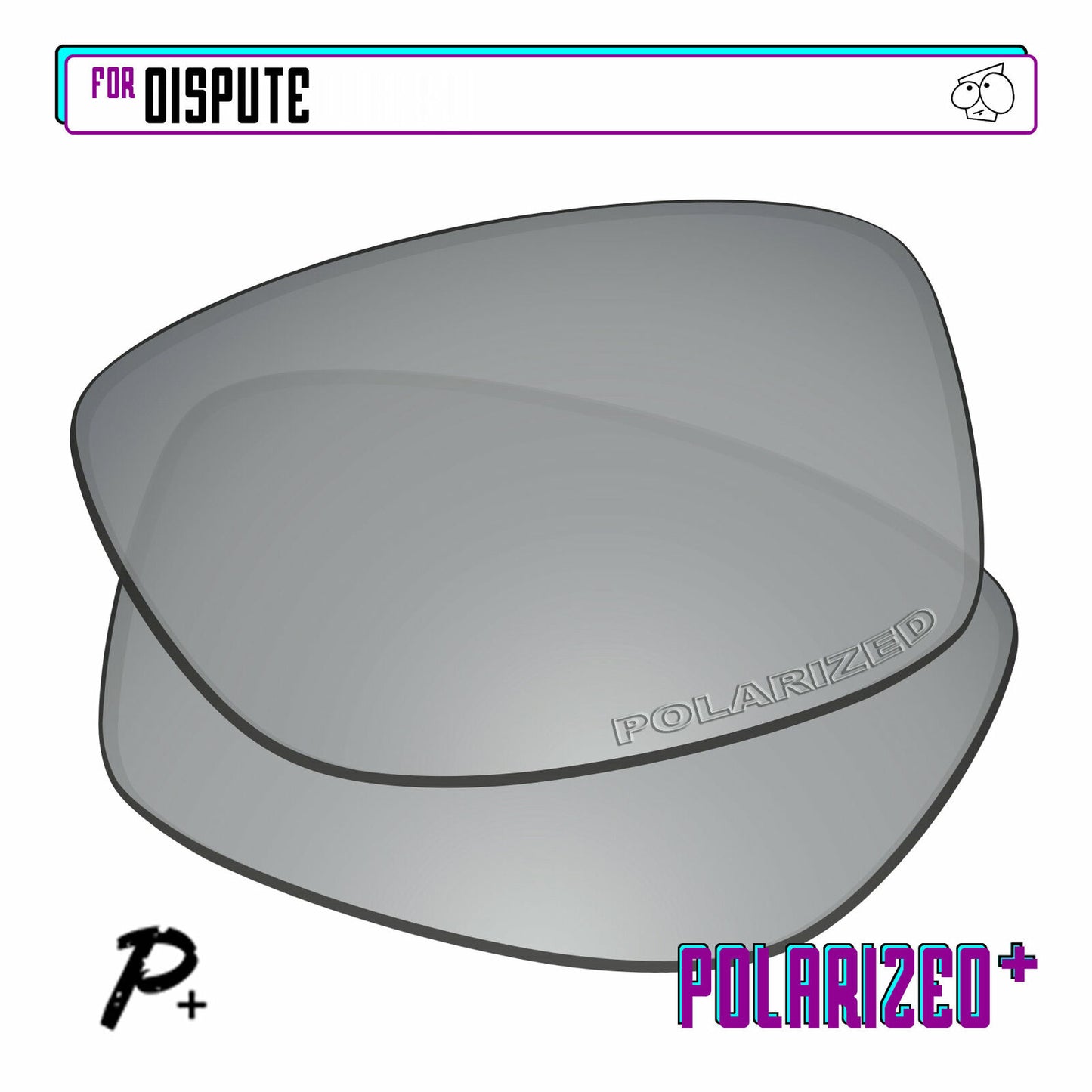POLARIZED+ Replacement Lens For-Oakley Dispute Sunglass Anti-Scratch