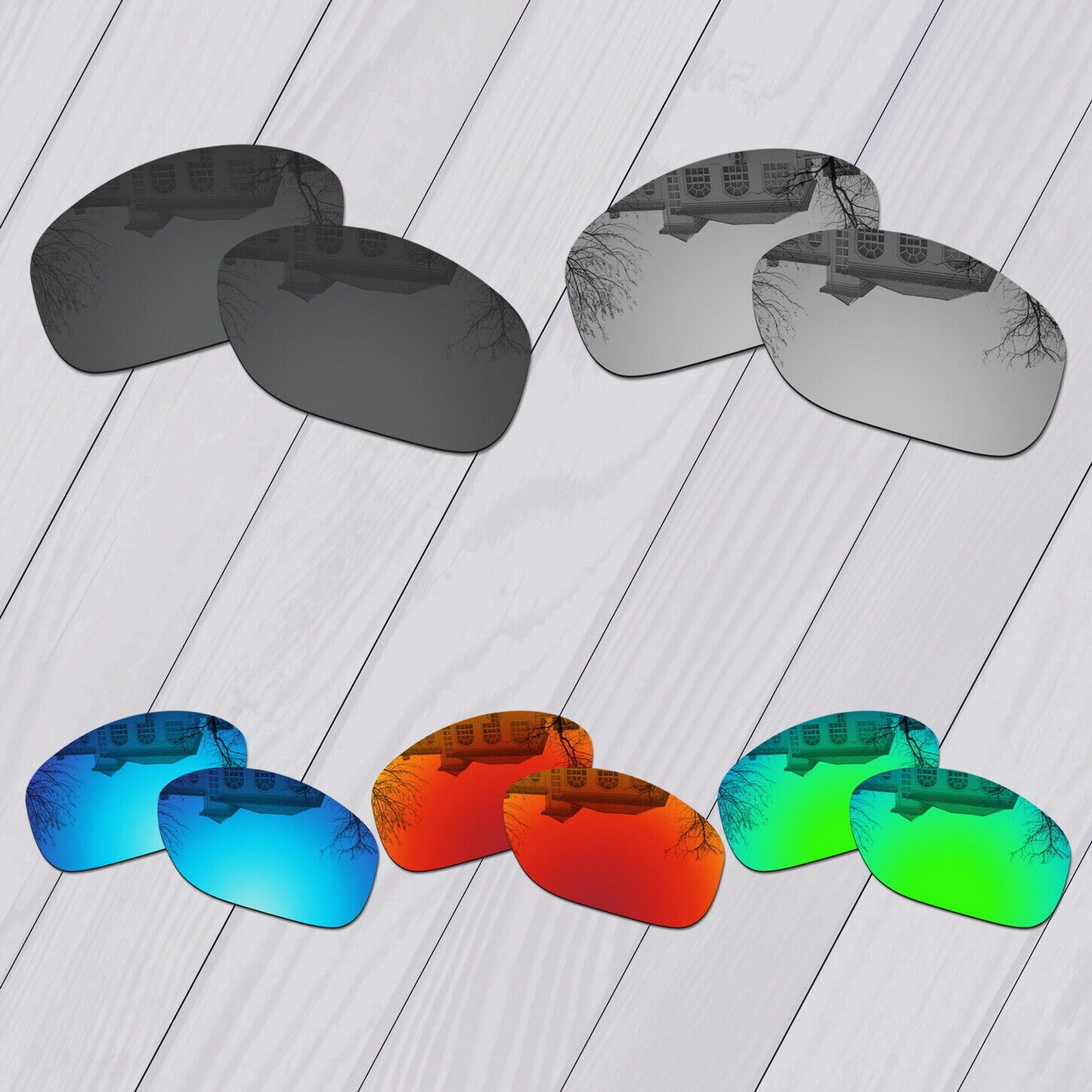 POLARIZED Replacement Lot Lenses For-Oakley Pit Bull OO9127 Anti-Scratch