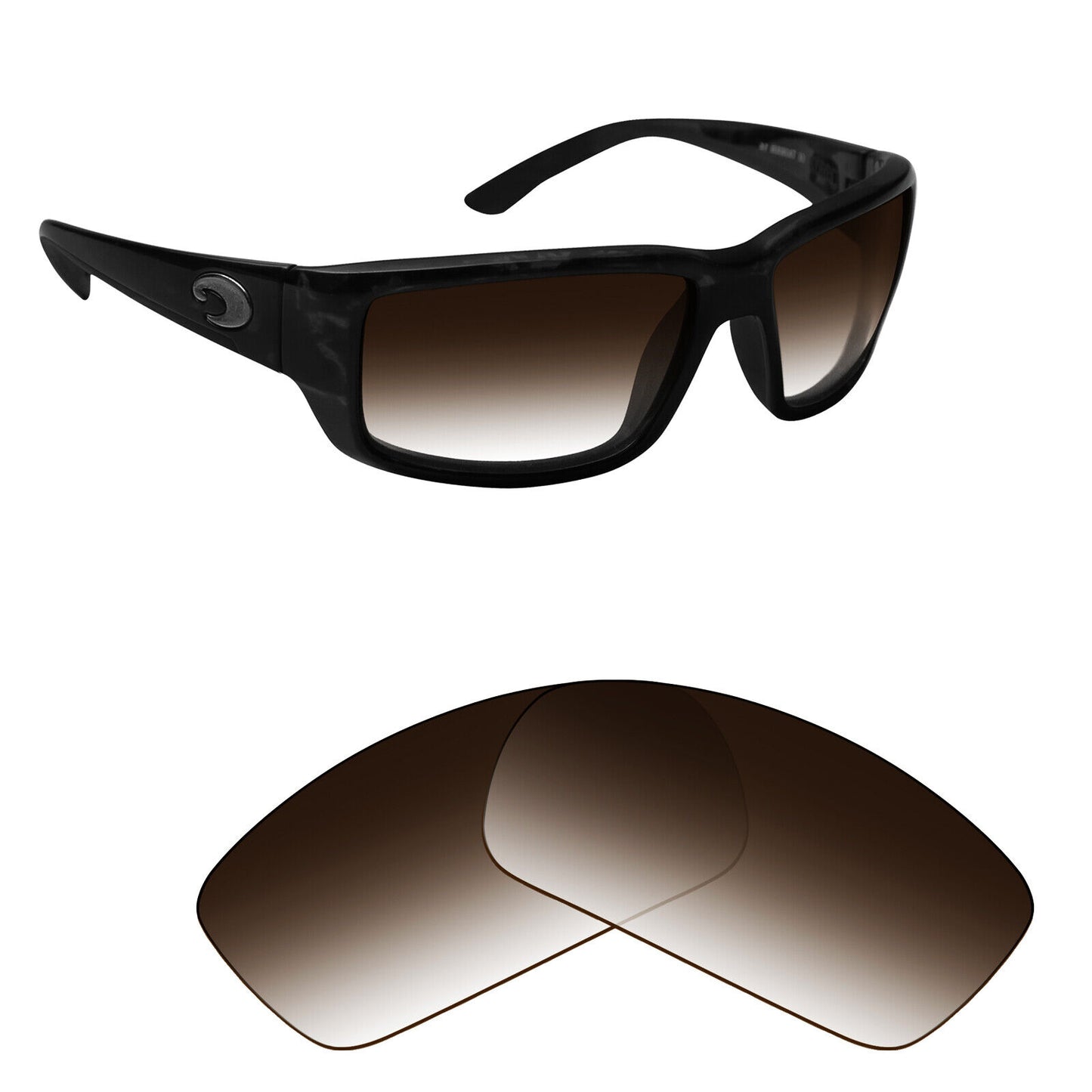 Hawkry Polarized Replacement Lenses for-Costa Fantail Sunglass - Multiple
