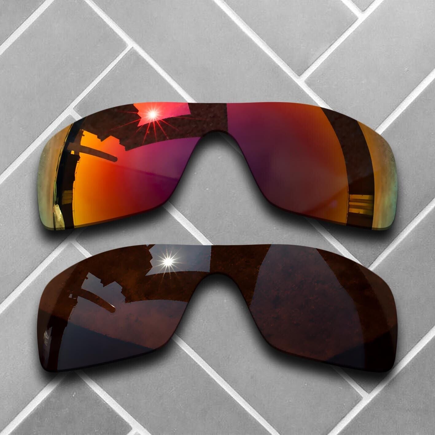 Polarized Replacement lenses for-Oakley Batwolf Anti-Scratch Multiple Choices US