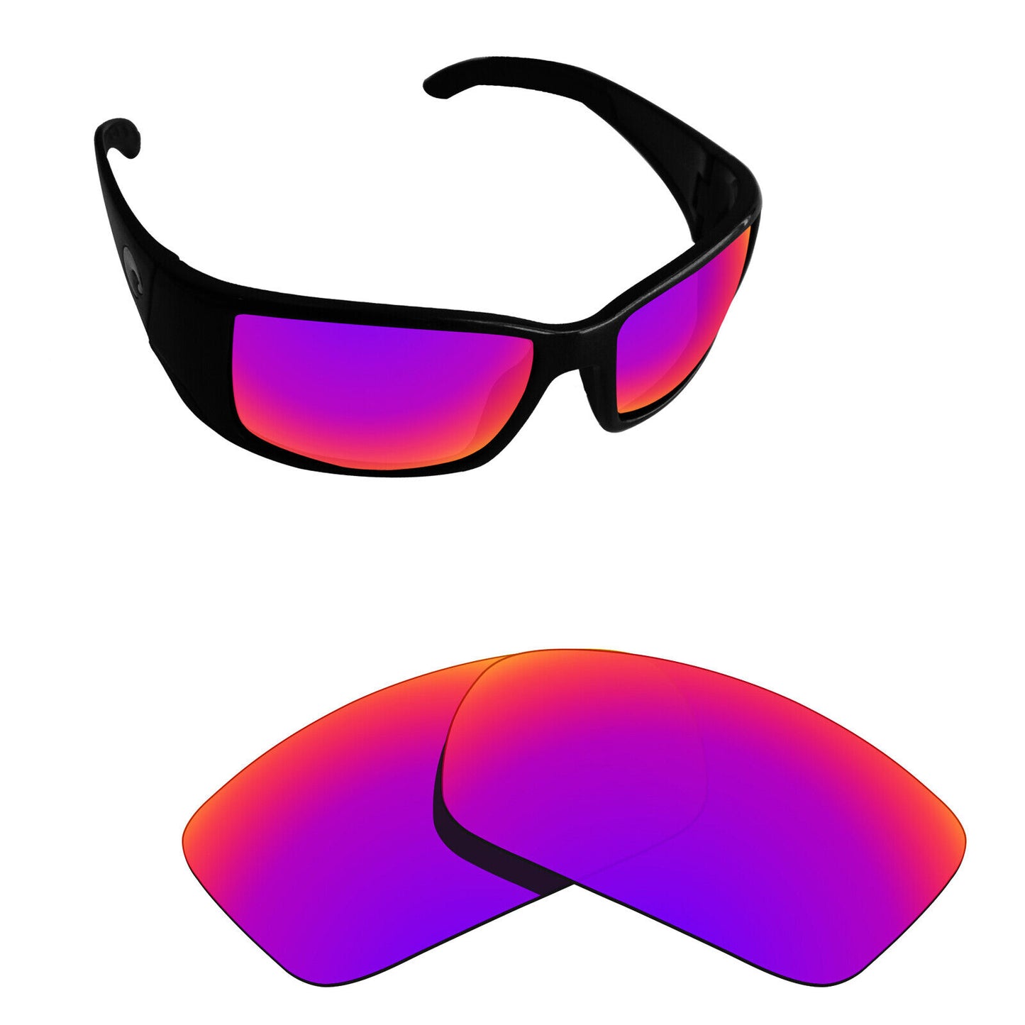 Hawkry Polarized Replacement Lenses for-Costa Blackfin Sunglass - Options