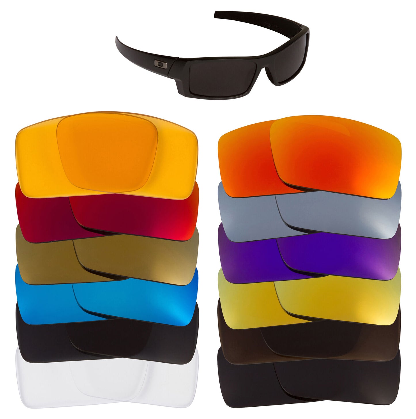 LenSwitch Replacement Lenses for Oakley Gascan S Sunglasses Multi-Color