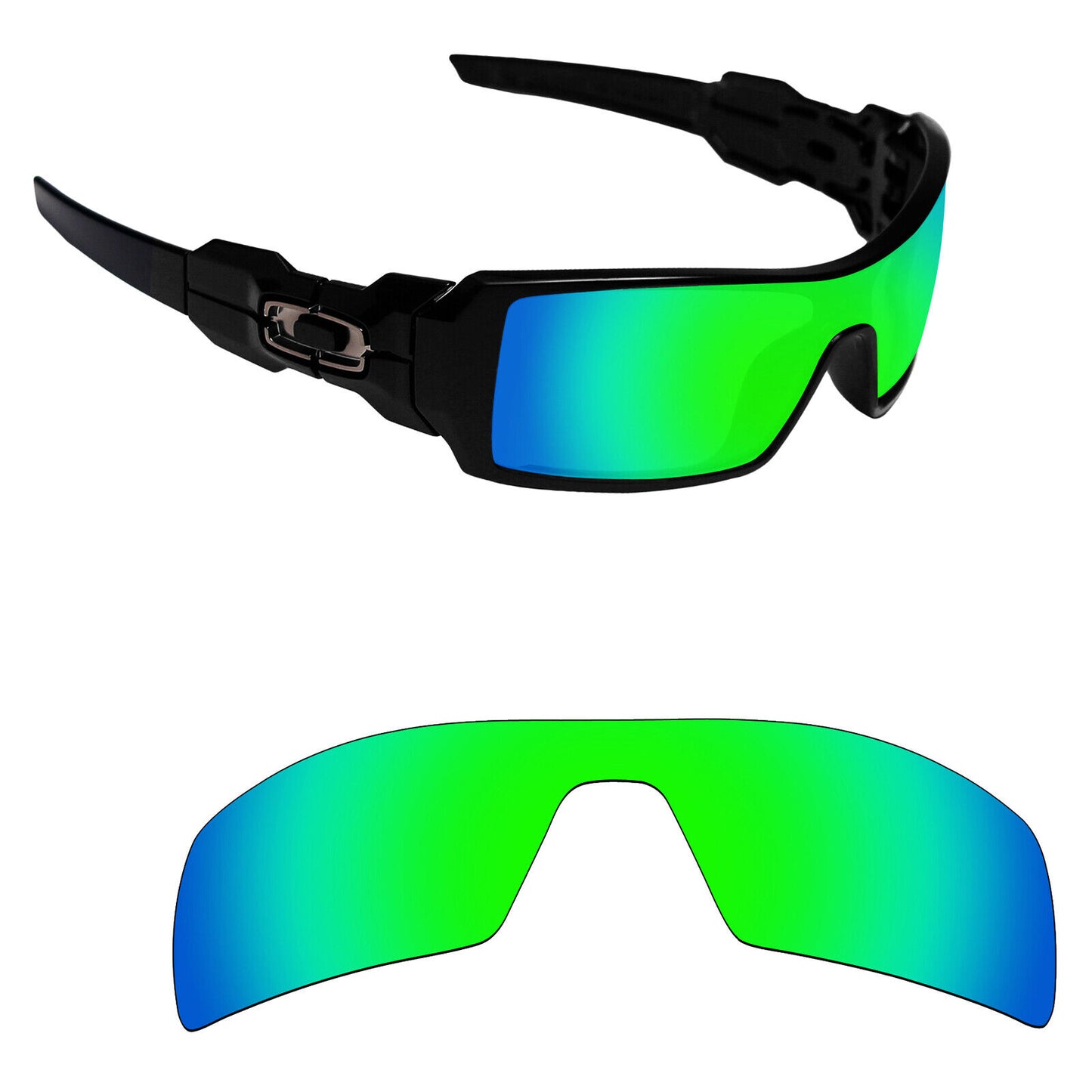 Hawkry Polarized Replacement Lenses for-Oakley Oil Rig Sunglass - Options