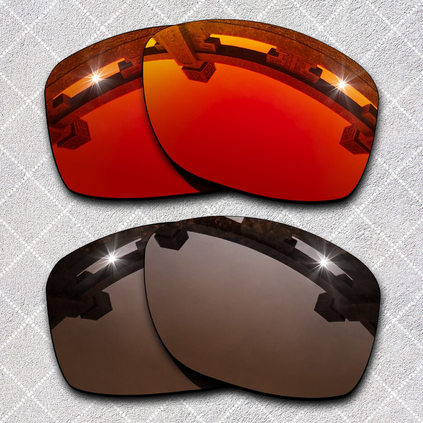 HeyRay Replacement Lenses for Pit Bull Asian Fit OO9161 Sunglasses Polarized-Opt