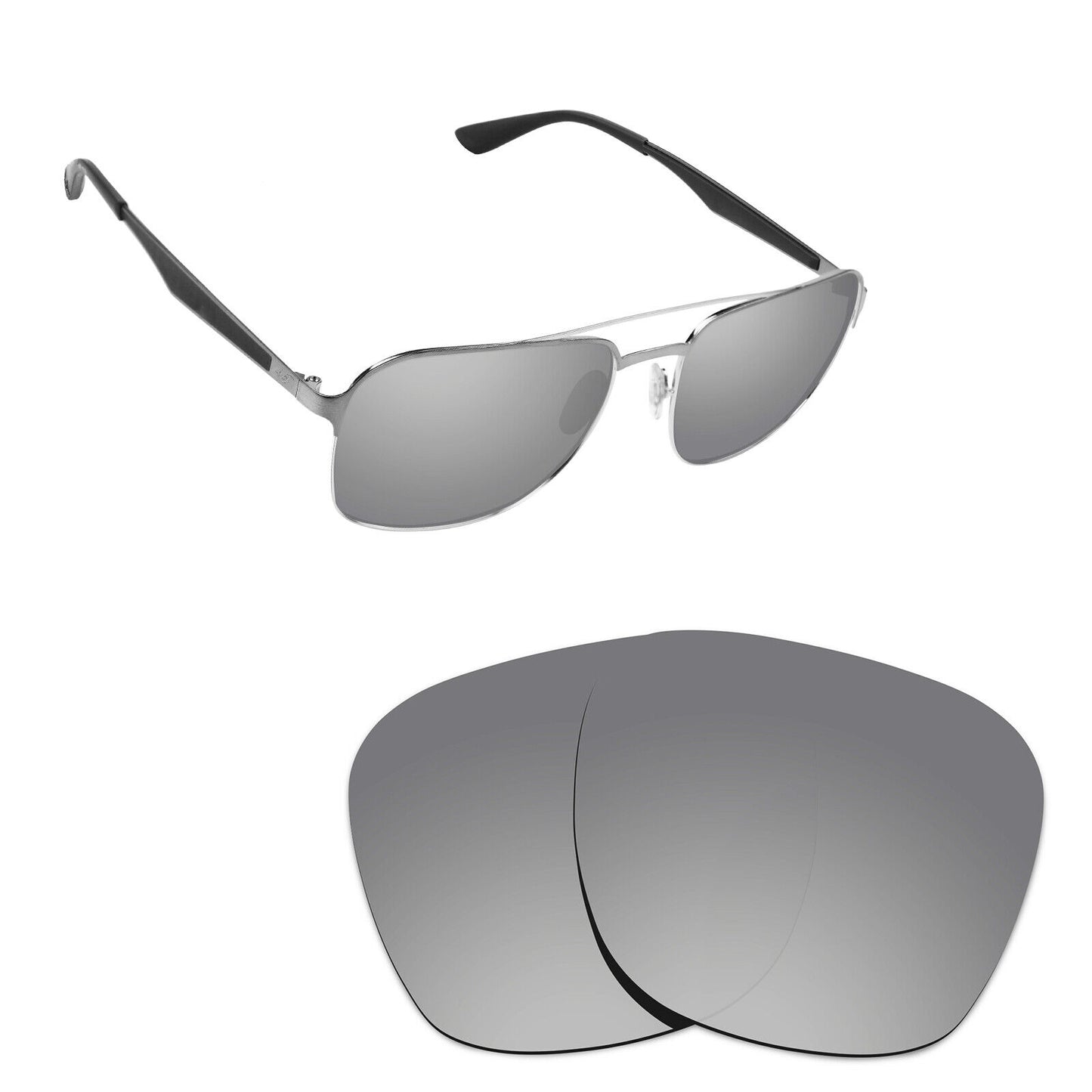 Hawkry Polarized Replacement Lenses for - RayBan-RB3570-58 Sunglass - Multiple
