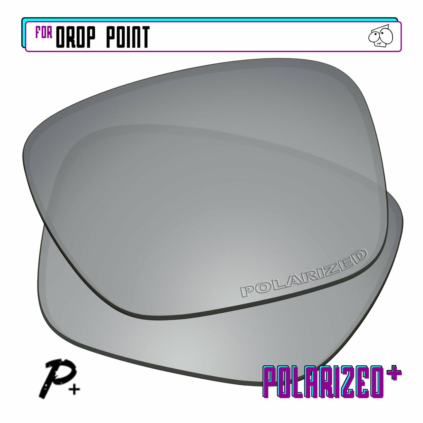 POLARIZED+ Replacement Lens For-Oakley Drop Point Sunglass Anti-Scratch
