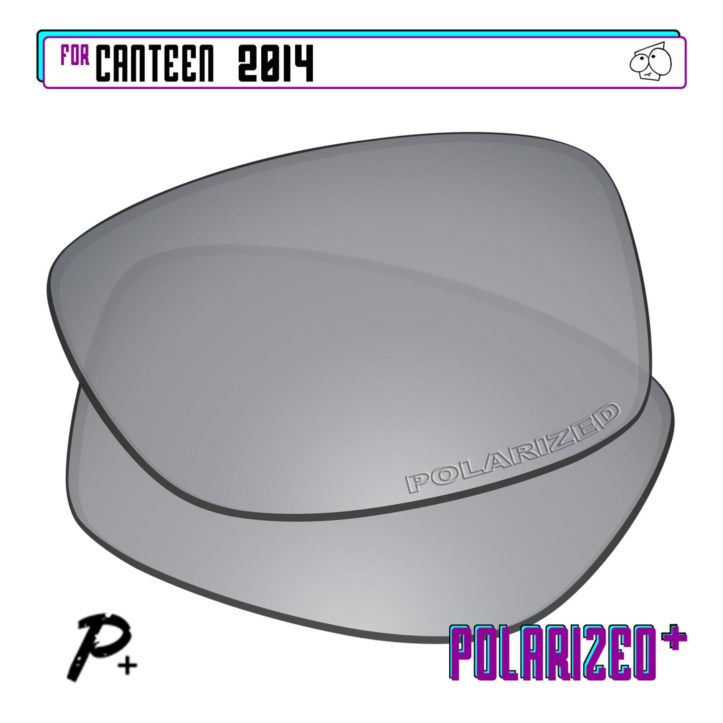 POLARIZED+ Replacement Lens For-Oakley Canteen 2014 Sunglass Anti-Scratch