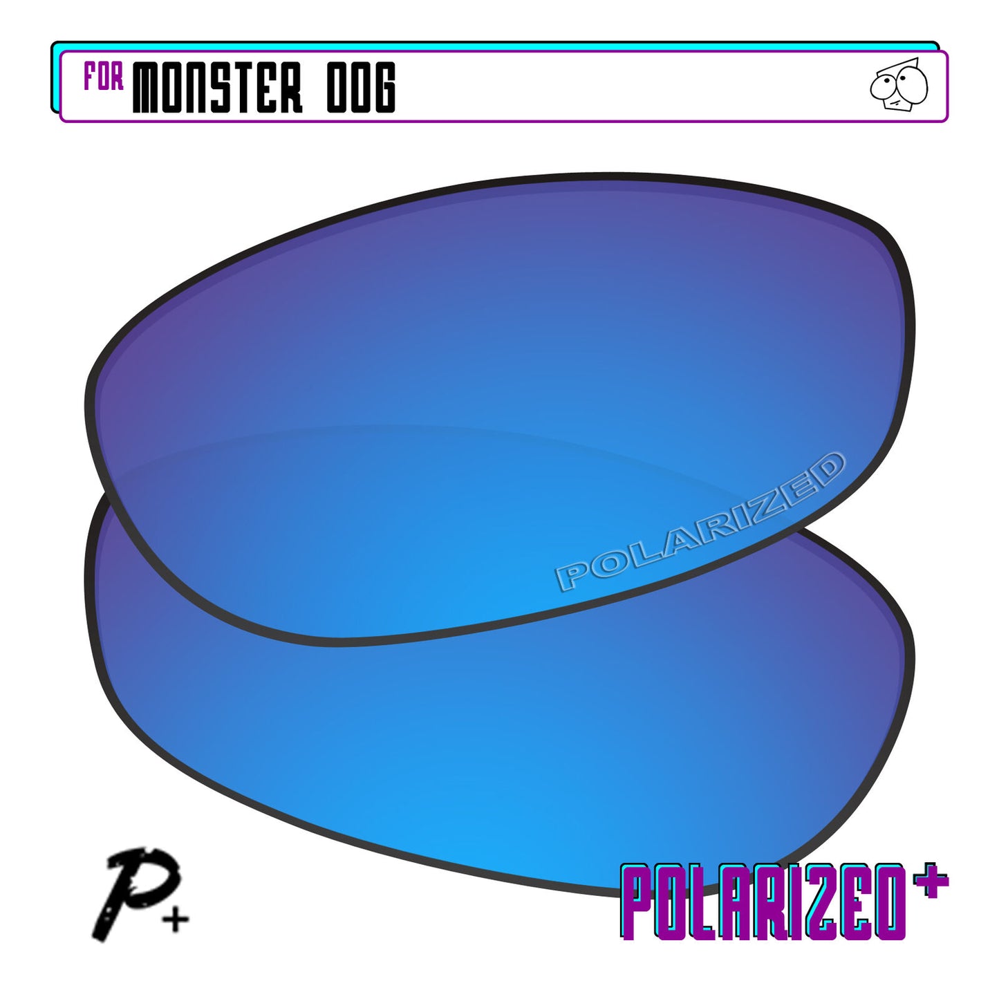 POLARIZED+ Replacement Lens For-Oakley Monster Dog Sunglass Anti-Scratch