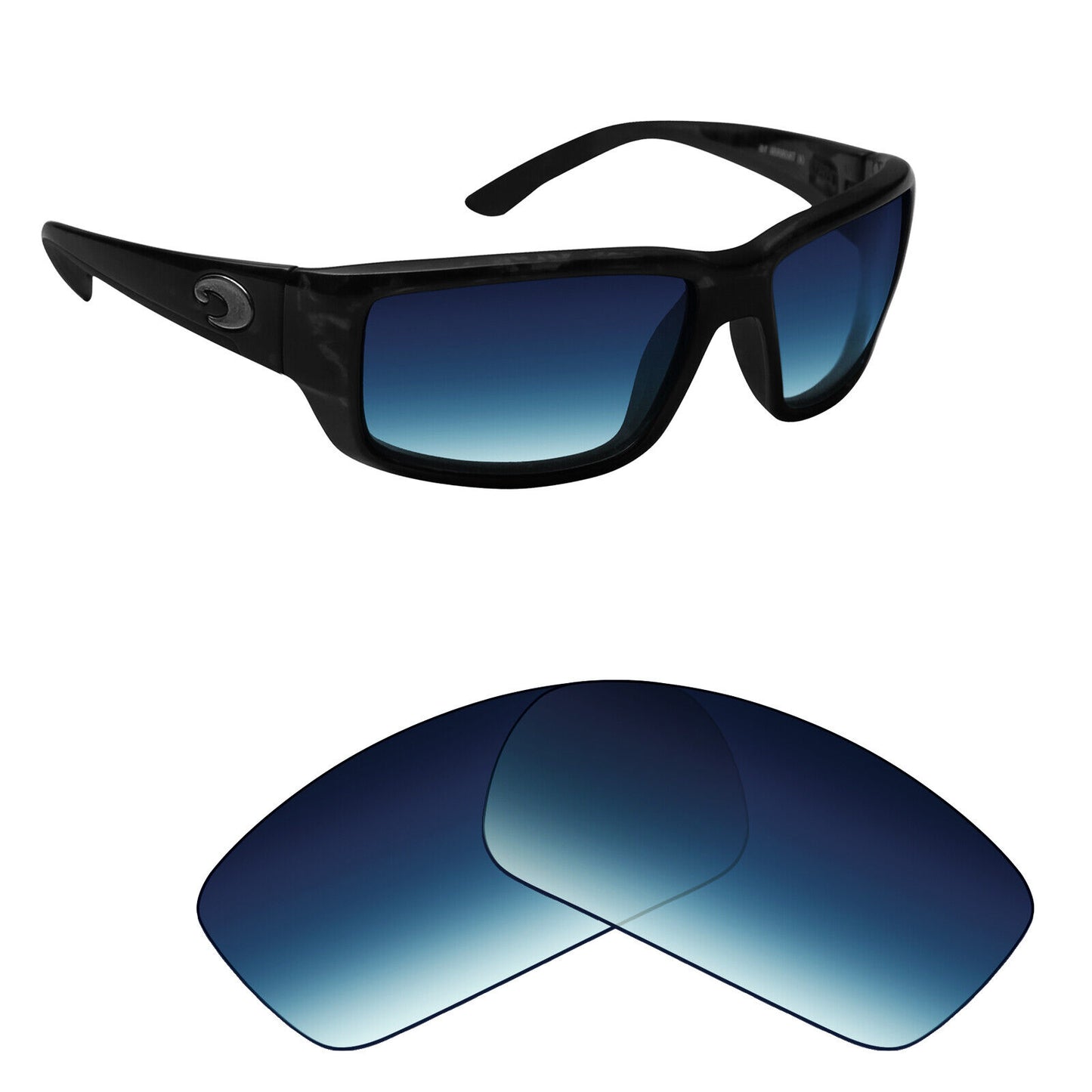 Hawkry Polarized Replacement Lenses for-Costa Fantail Sunglass - Multiple