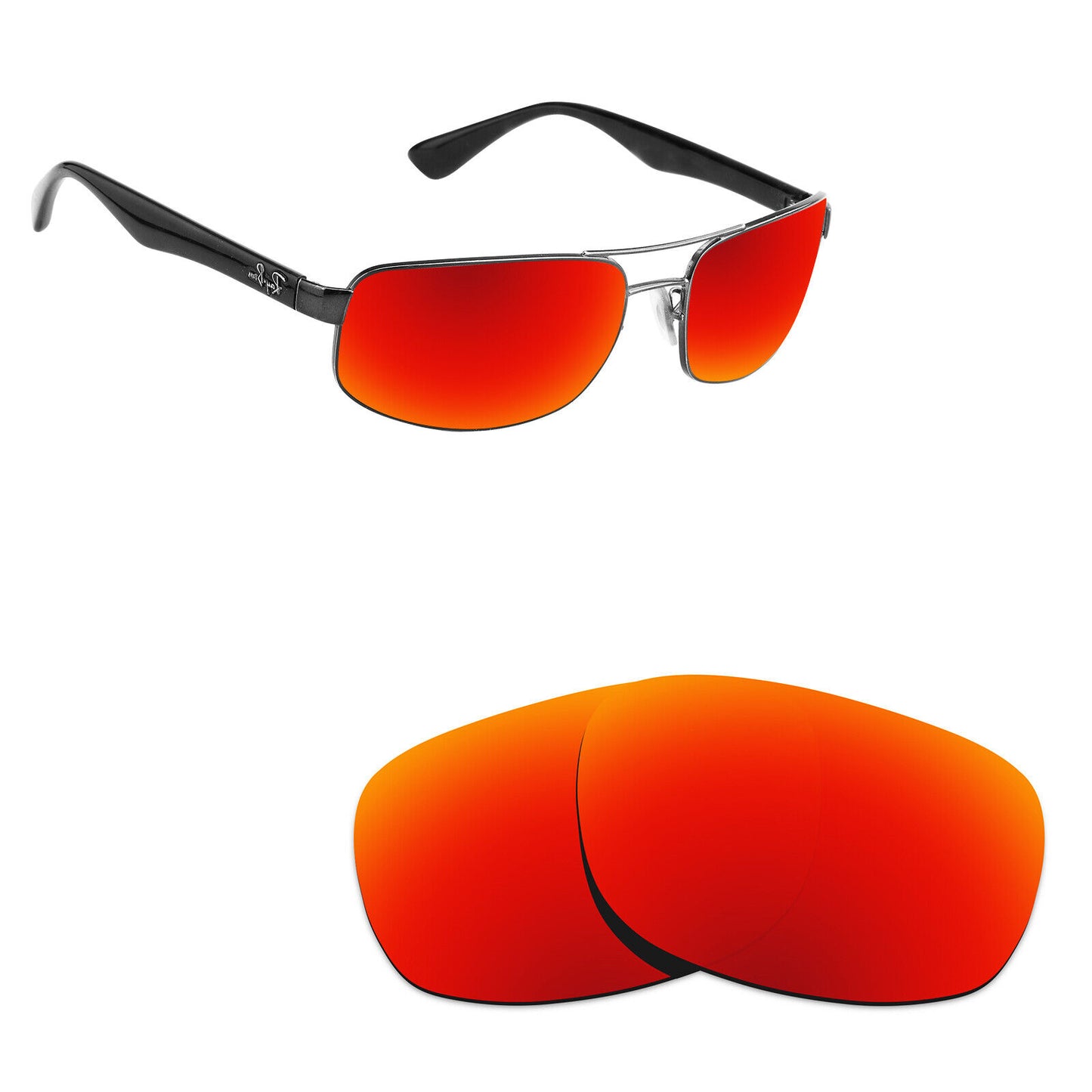 Hawkry Polarized Replacement Lenses for - RayBan-RB3445-61 Sunglass - Multiple