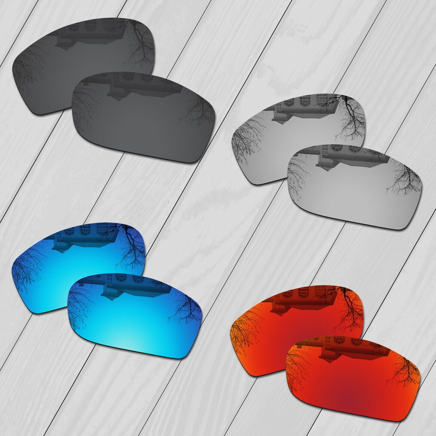 POLARIZED Replacement Lot Lenses For-Oakley Jawbone Anti-Scratch