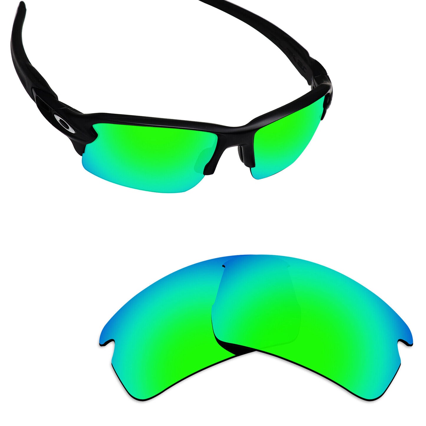 Hawkry Polarized Replacement Lens for-Oakley Flak 2.0 Asian Fit (AF)OO9271-opt