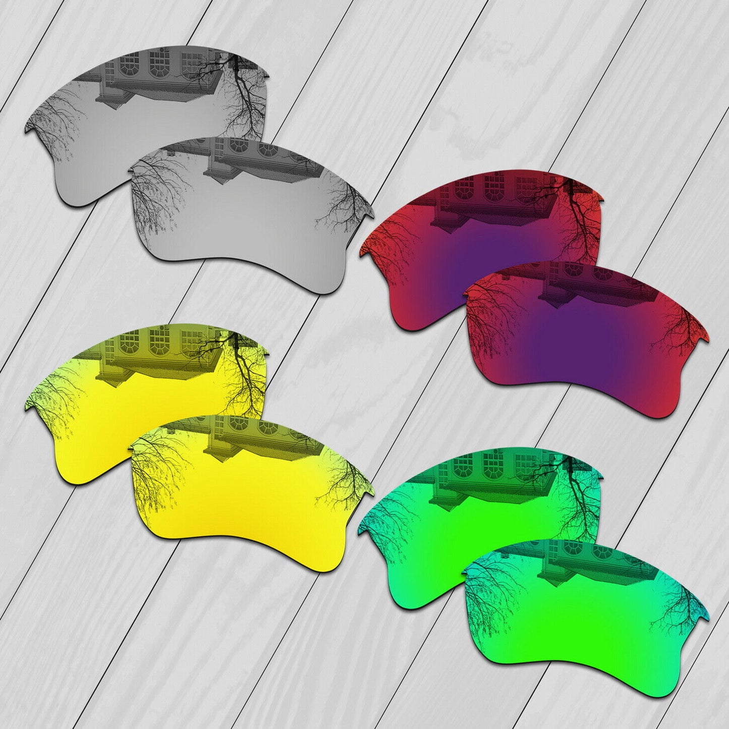 POLARIZED Replacement Lenses For-Oakley Flak Jacket XLJ Anti-Scratch Options