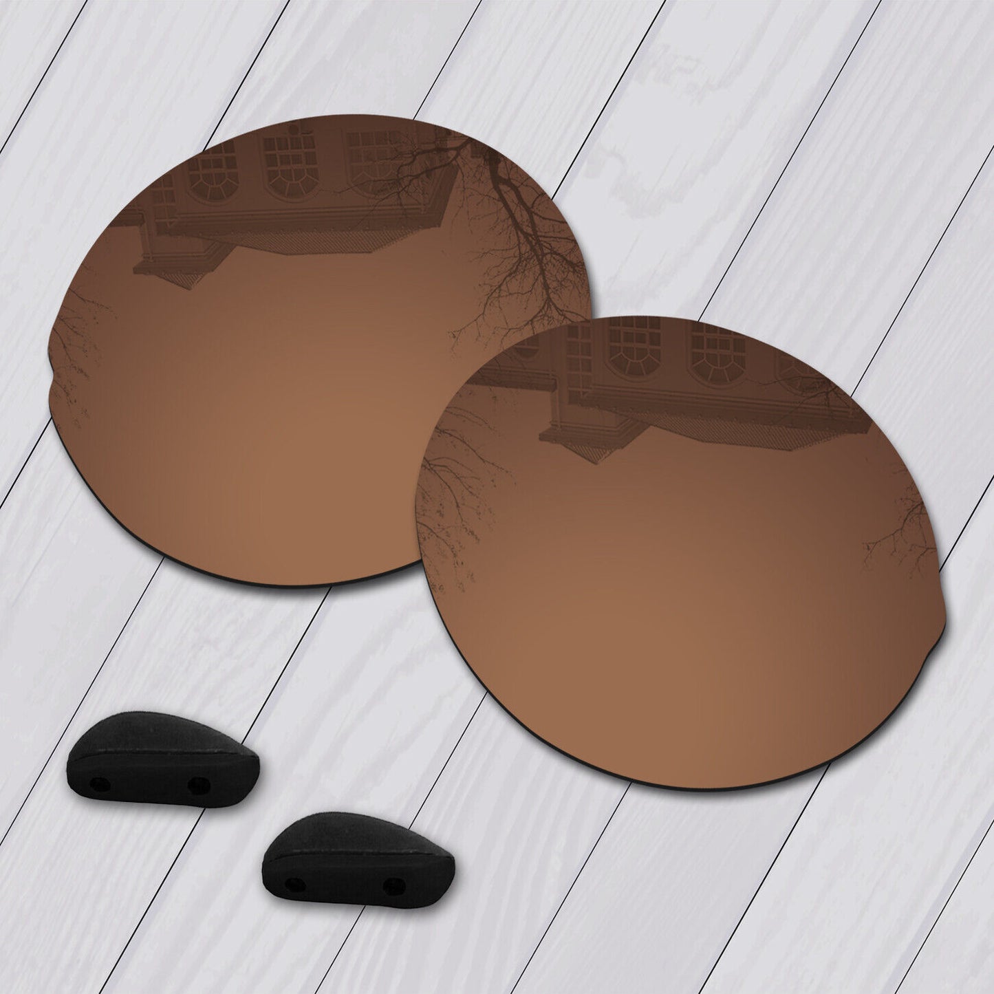 POLARIZED Replacement Lenses & Nose pad For-Oakley Madman OO6019 Anti-Scratch