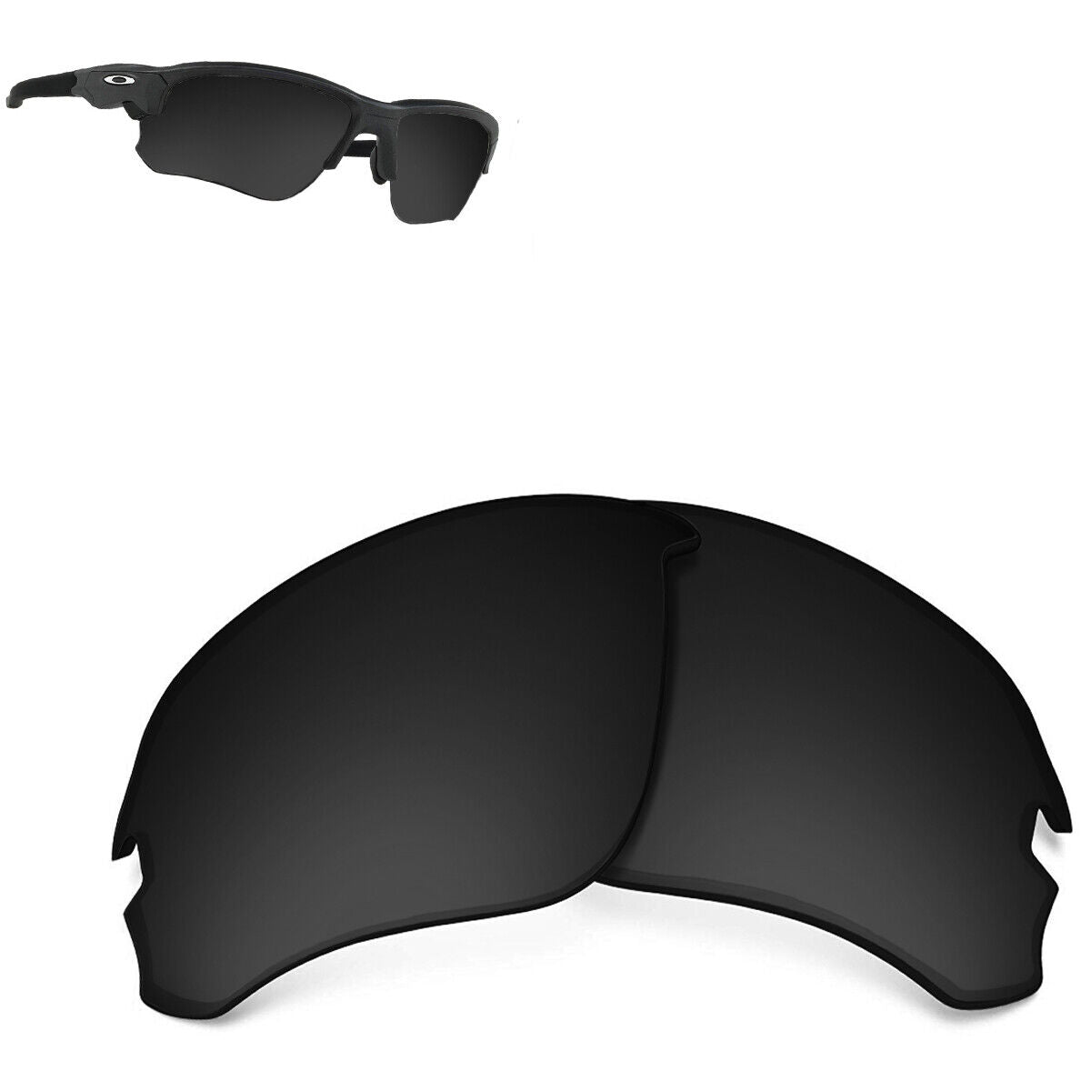 LenSwitch Replacement Lenses for Oakley Flak Draft Sunglasses Multi-Color