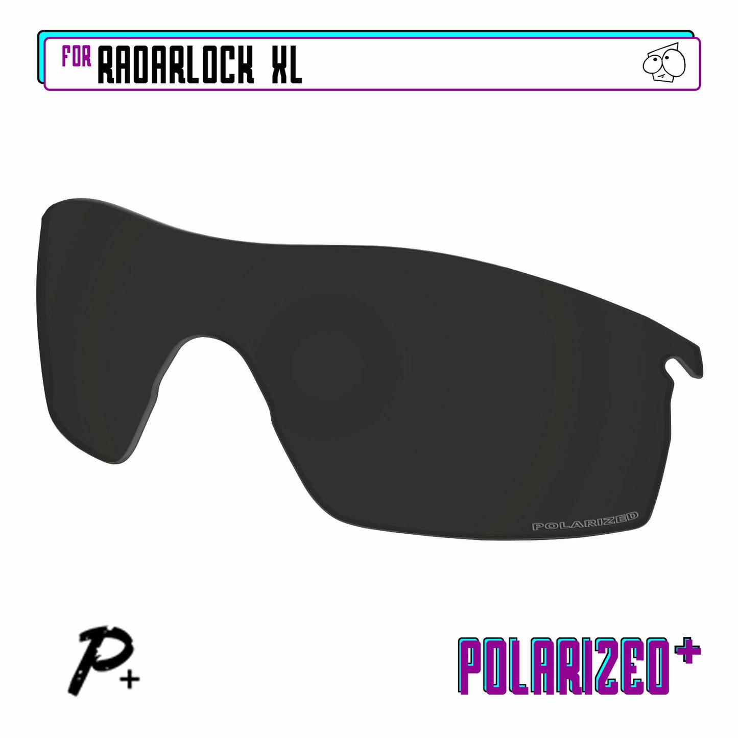 POLARIZED+ Replacement Lens For-Oakley RadarLock XL Sunglass Anti-Scratch