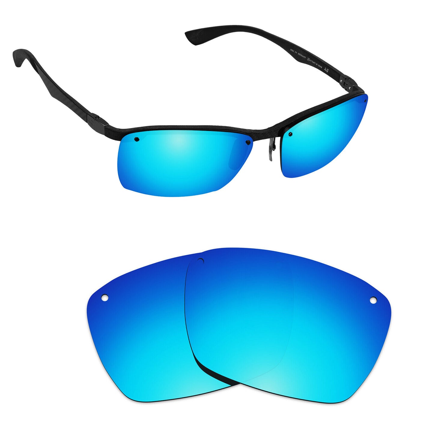 Hawkry Polarized Replacement Lenses for - RayBan-RB8312-60 Sunglass - Multiple